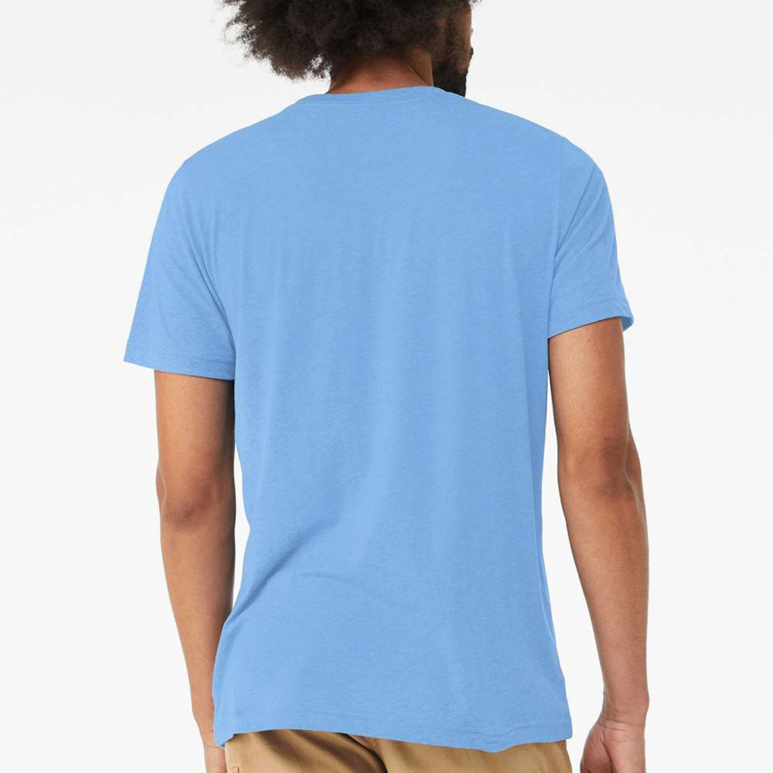USA Classic T-Shirt - Light Blue back mockup