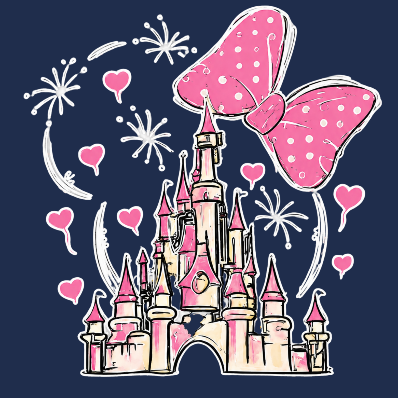 Magical Crewneck Sweatshirt - Navy design preview