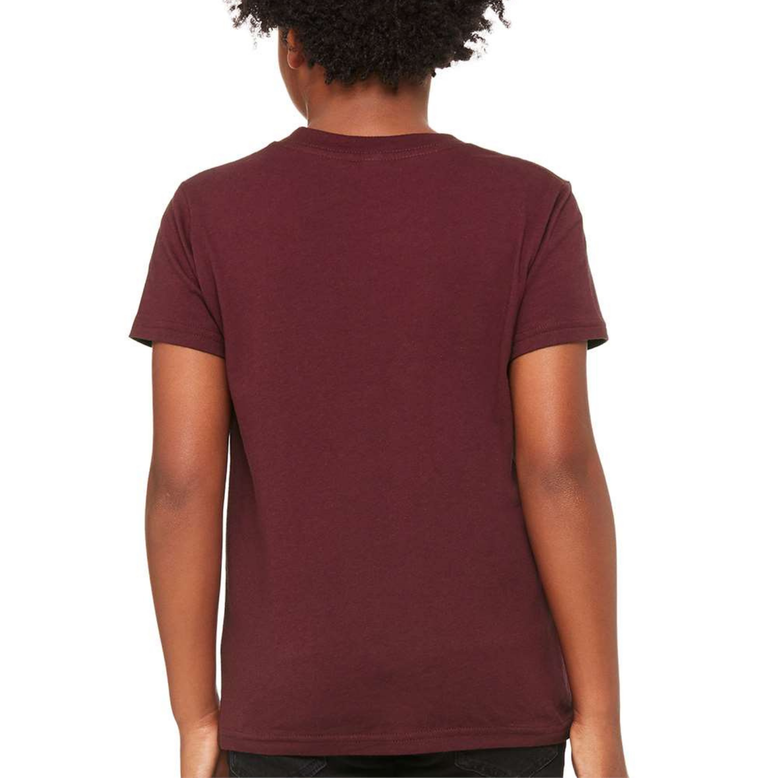 USA Youth Triblend Tee - Maroon back mockup