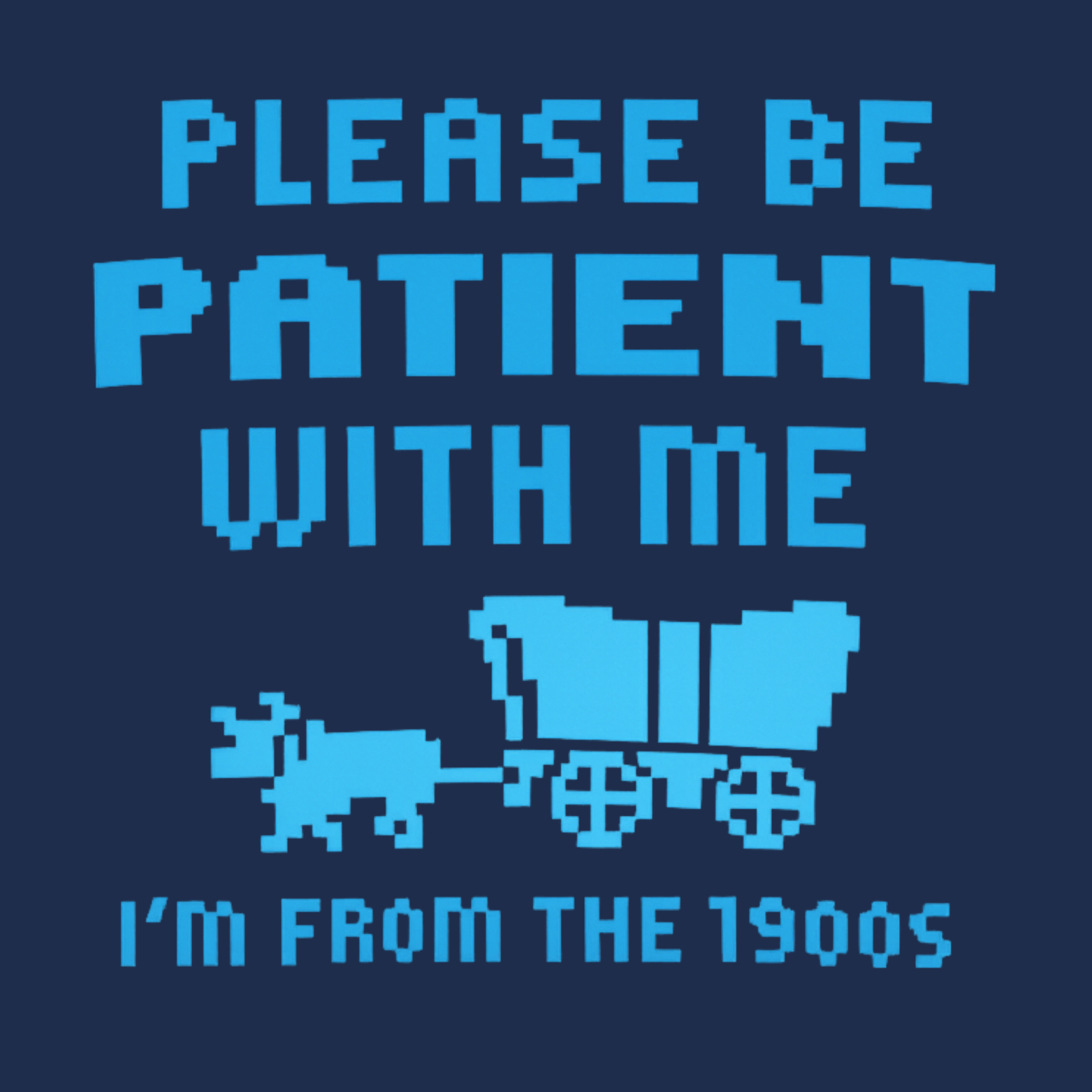 Please Be Patient I'm From The 1900s Crewneck Sweatshirt - Navy design preview