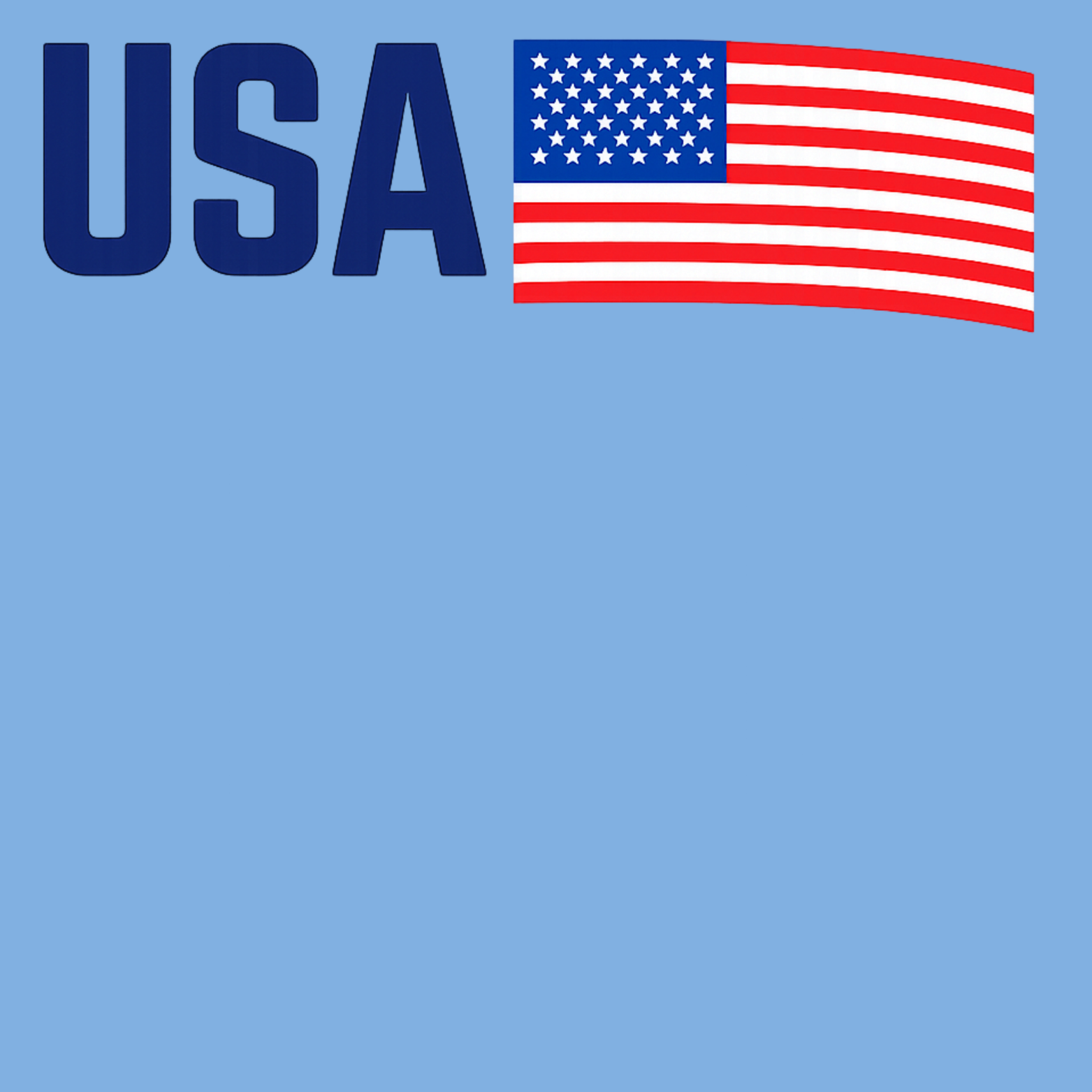USA Classic T-Shirt - Light Blue design preview