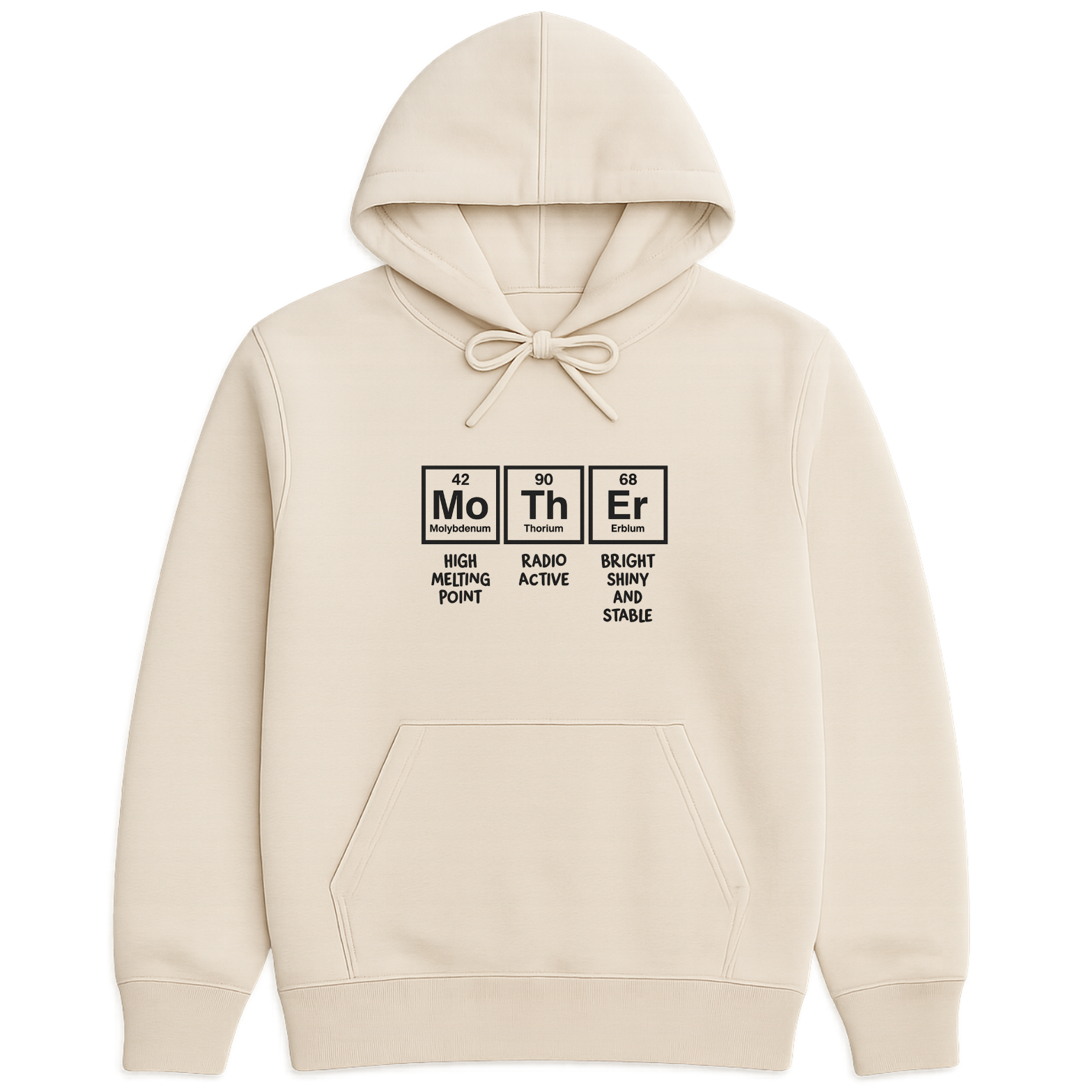 Mom Chemistry Hoodie - Natural mockup