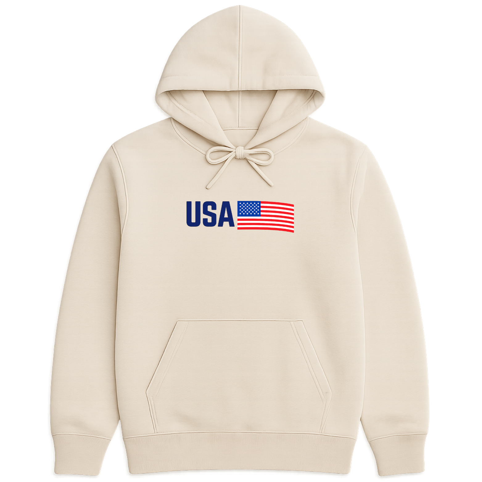 USA Hoodie - Natural mockup