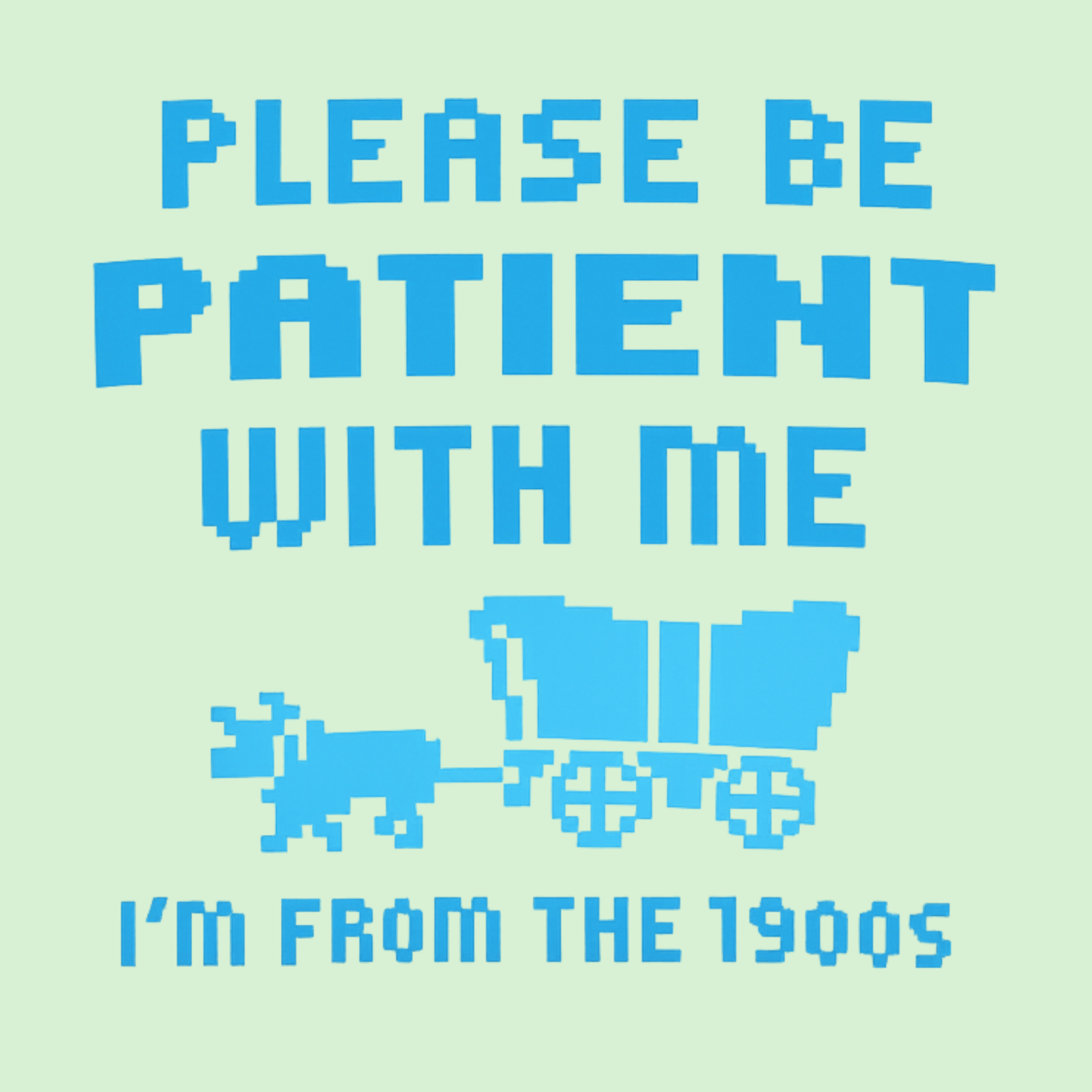 Please Be Patient I'm From The 1900s Women's Racerback Tank - Mint design preview
