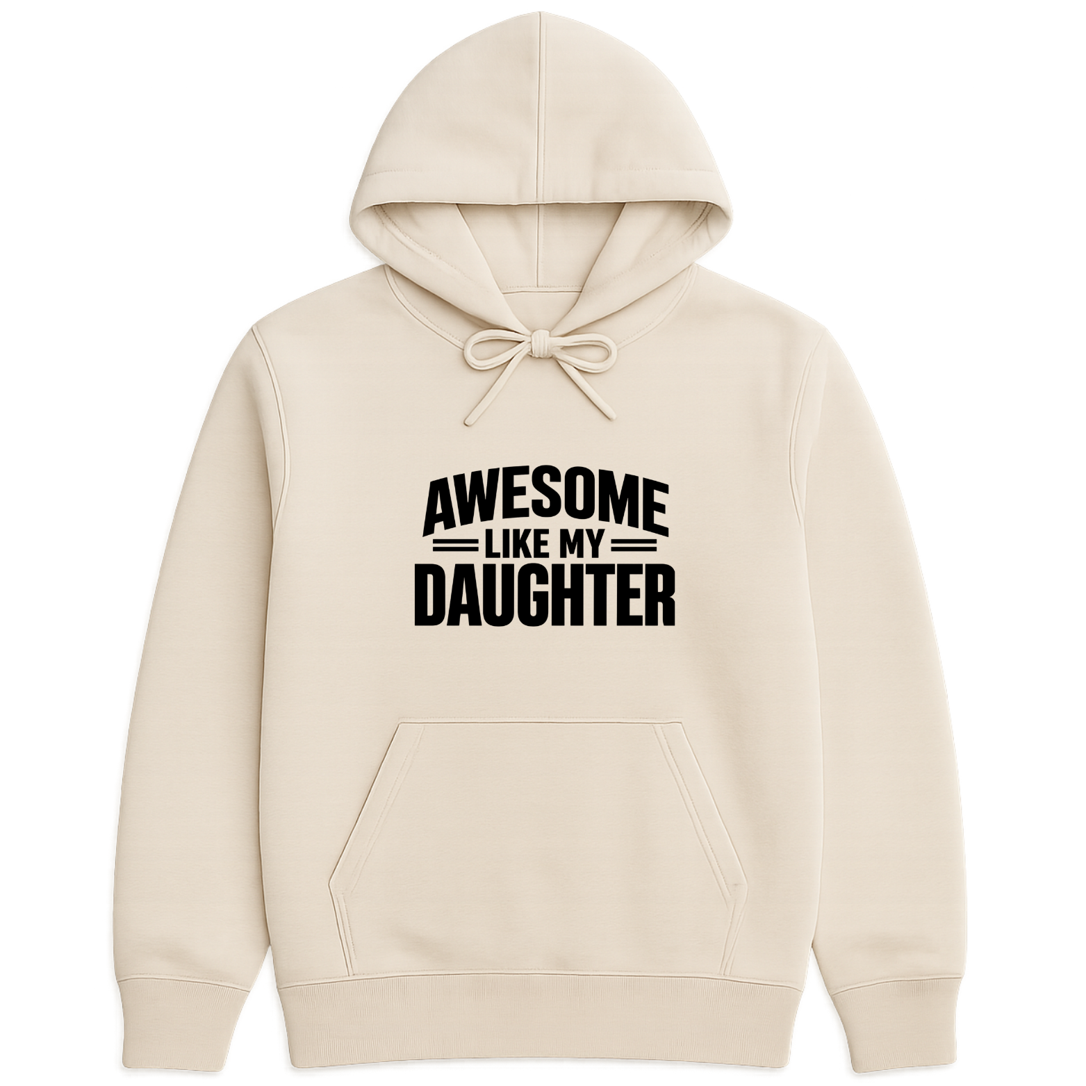 Awesome Like My Daughter Hoodie - Natural mockup