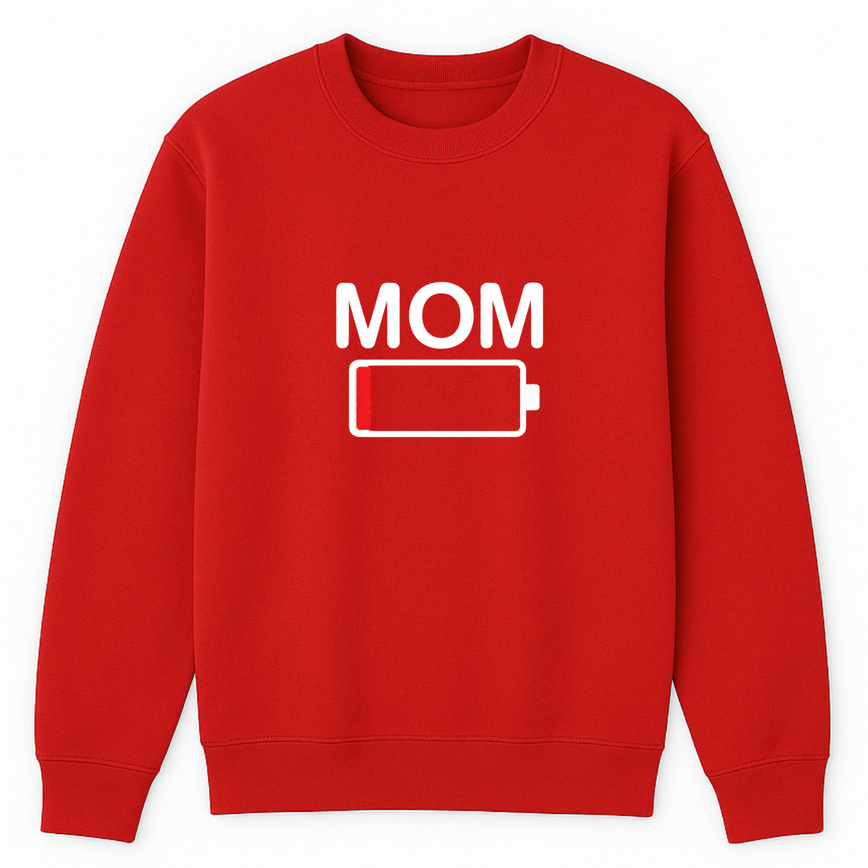 Mom Battery Low Crewneck Sweatshirt color variation 14