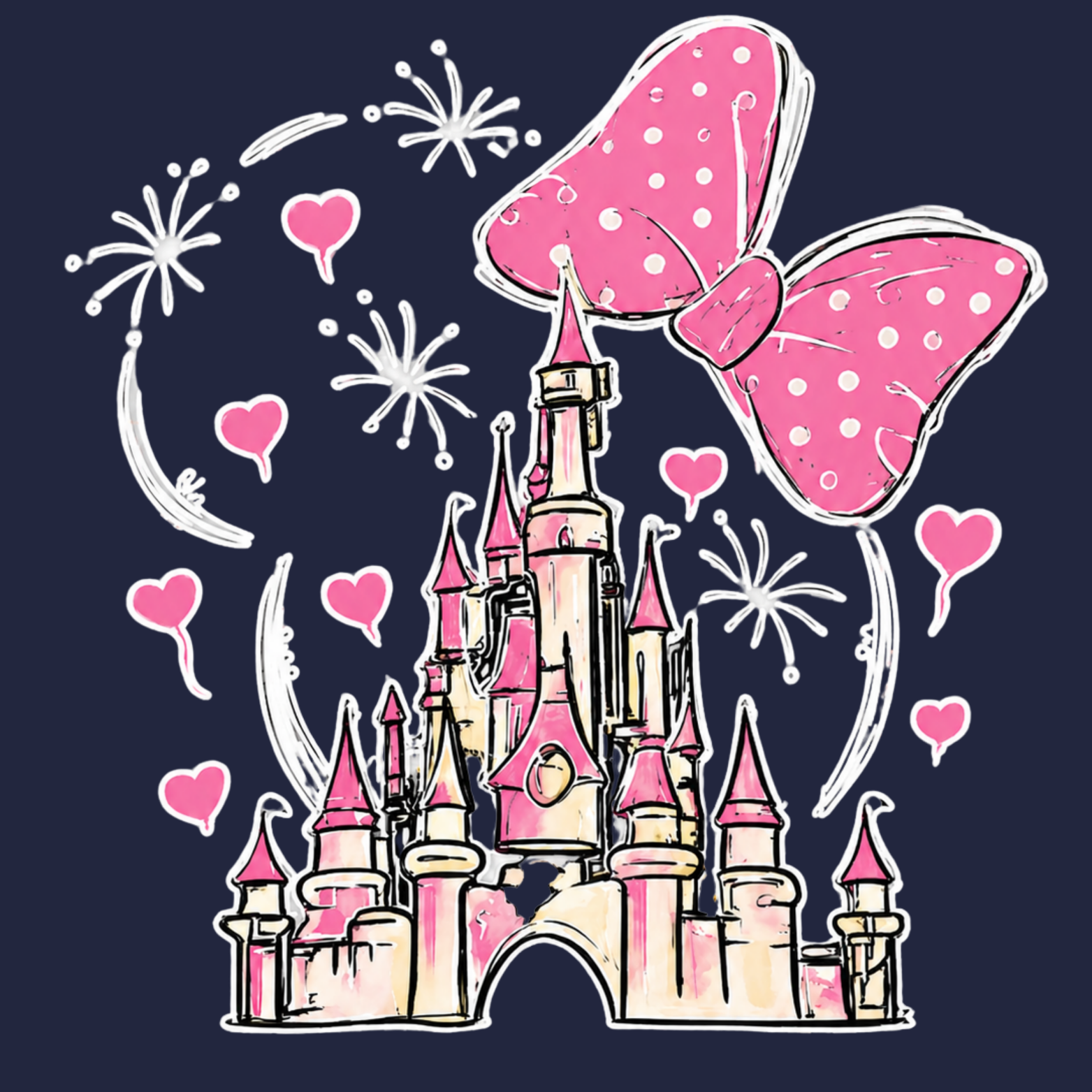 Magical Women's Ultra-Premium Triblend T-Shirt - Navy design preview