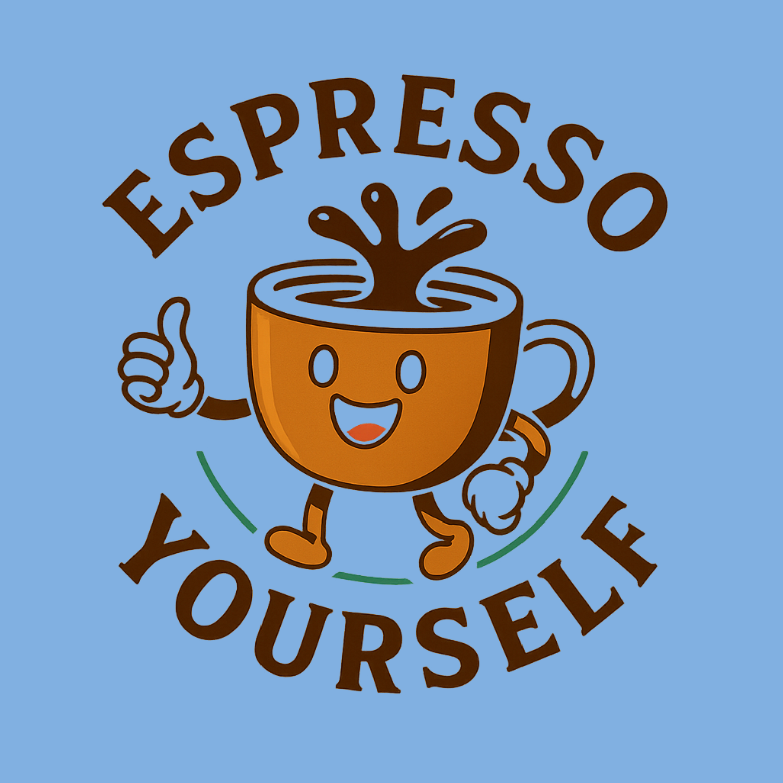 Espresso Yourself Classic T-Shirt - Light Blue design preview