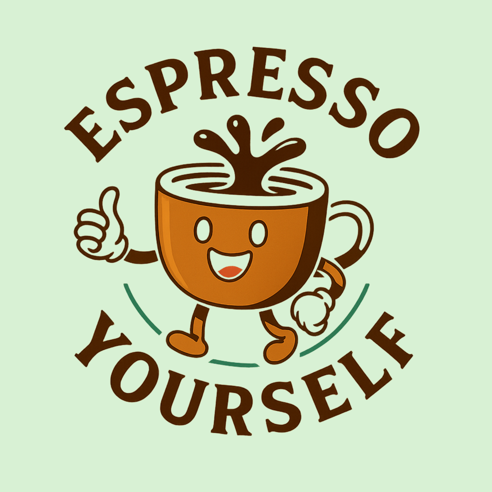 Espresso Yourself Women's Premium Racerback Tank - Mint design preview