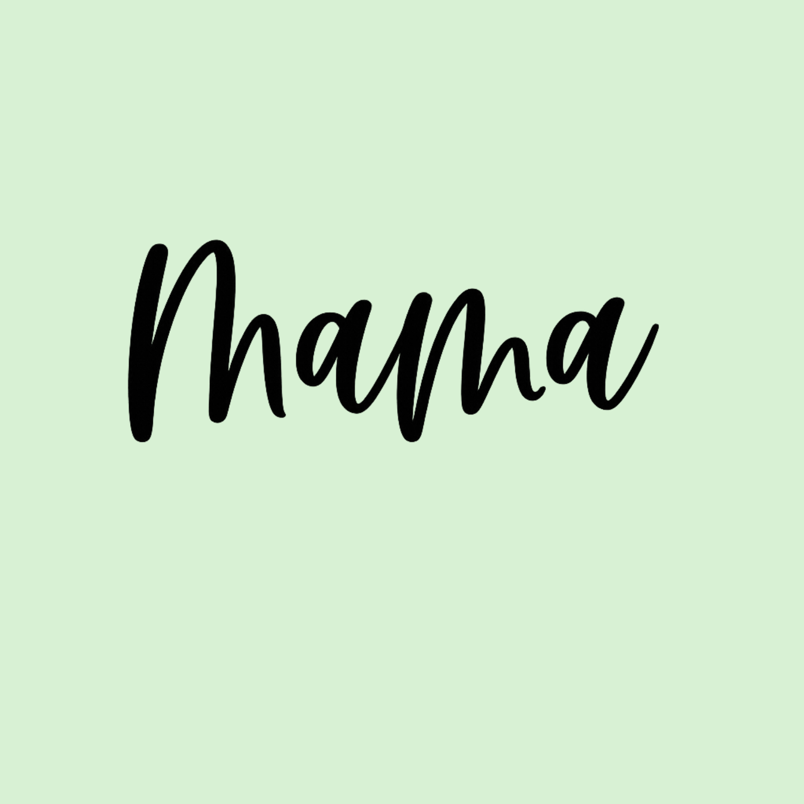 MAMA Women's Racerback Tank - Mint design preview