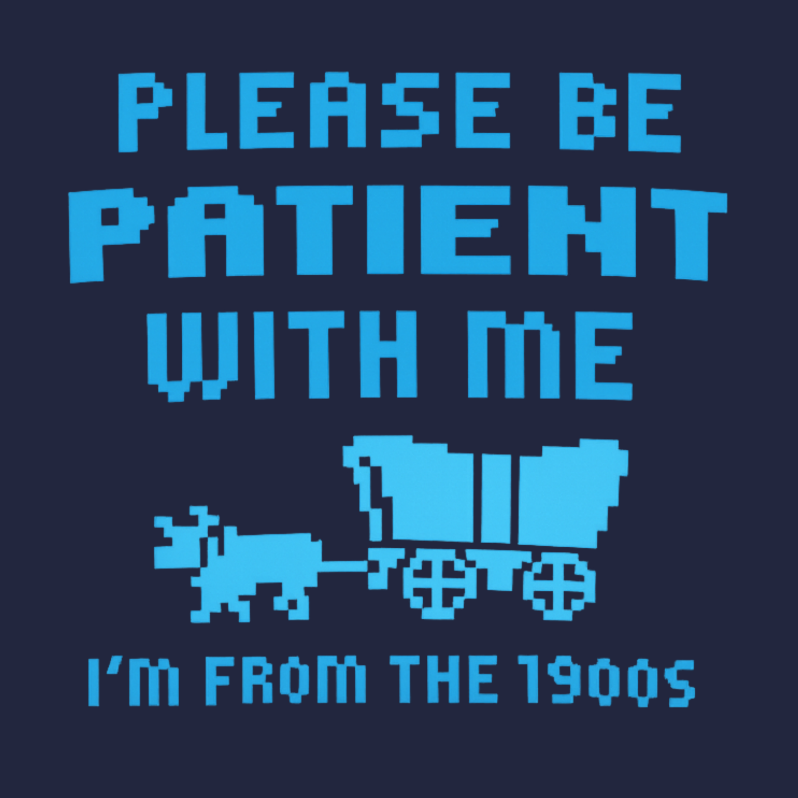 Please Be Patient I'm From The 1900s Women's Ultra-Premium Triblend T-Shirt - Navy design preview