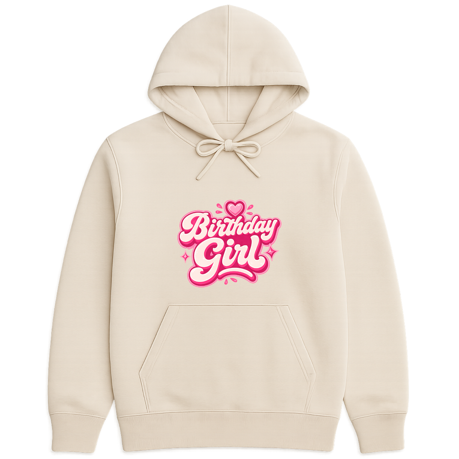 Birthday Girl Hoodie - Natural mockup