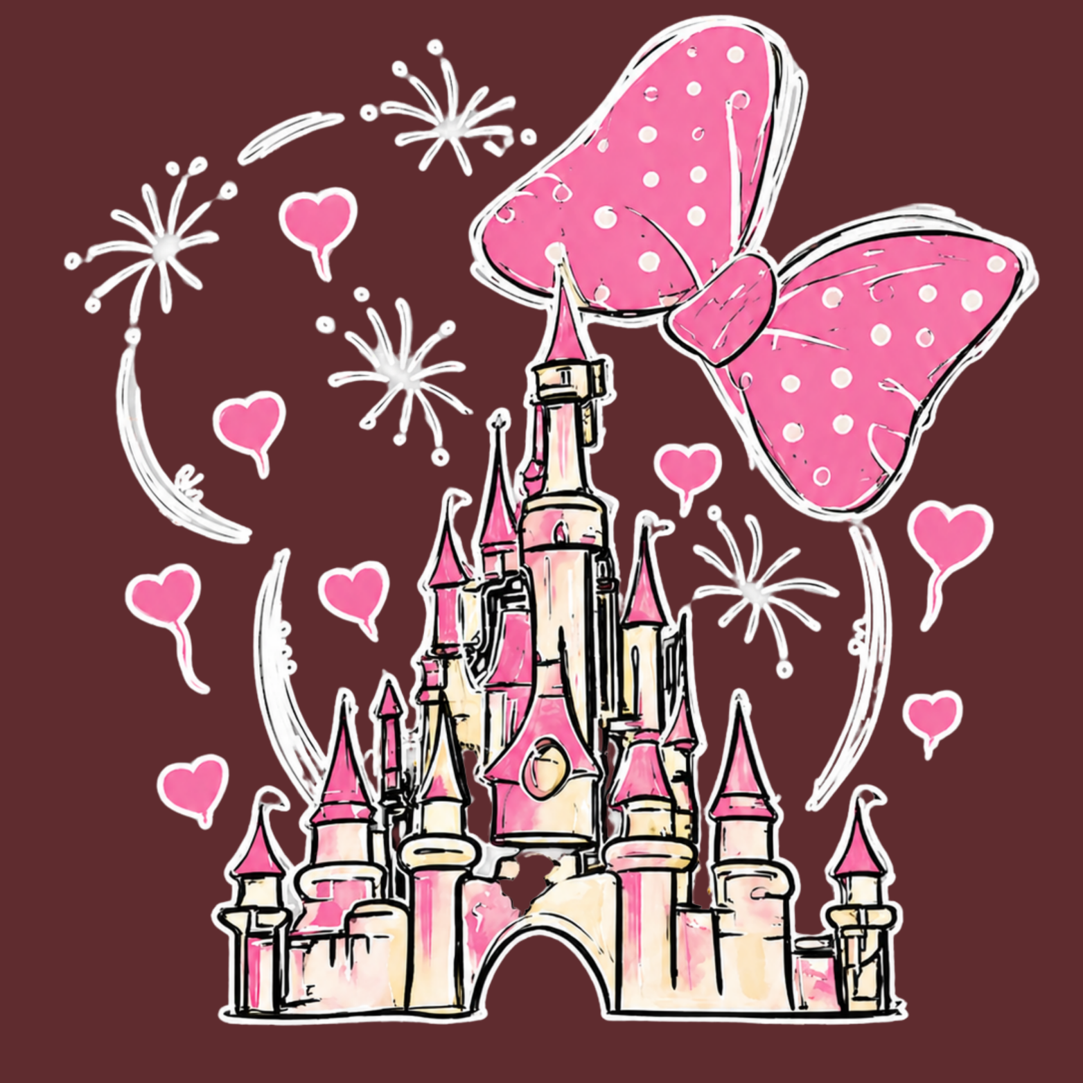 Magical Youth Triblend Tee - Maroon design preview