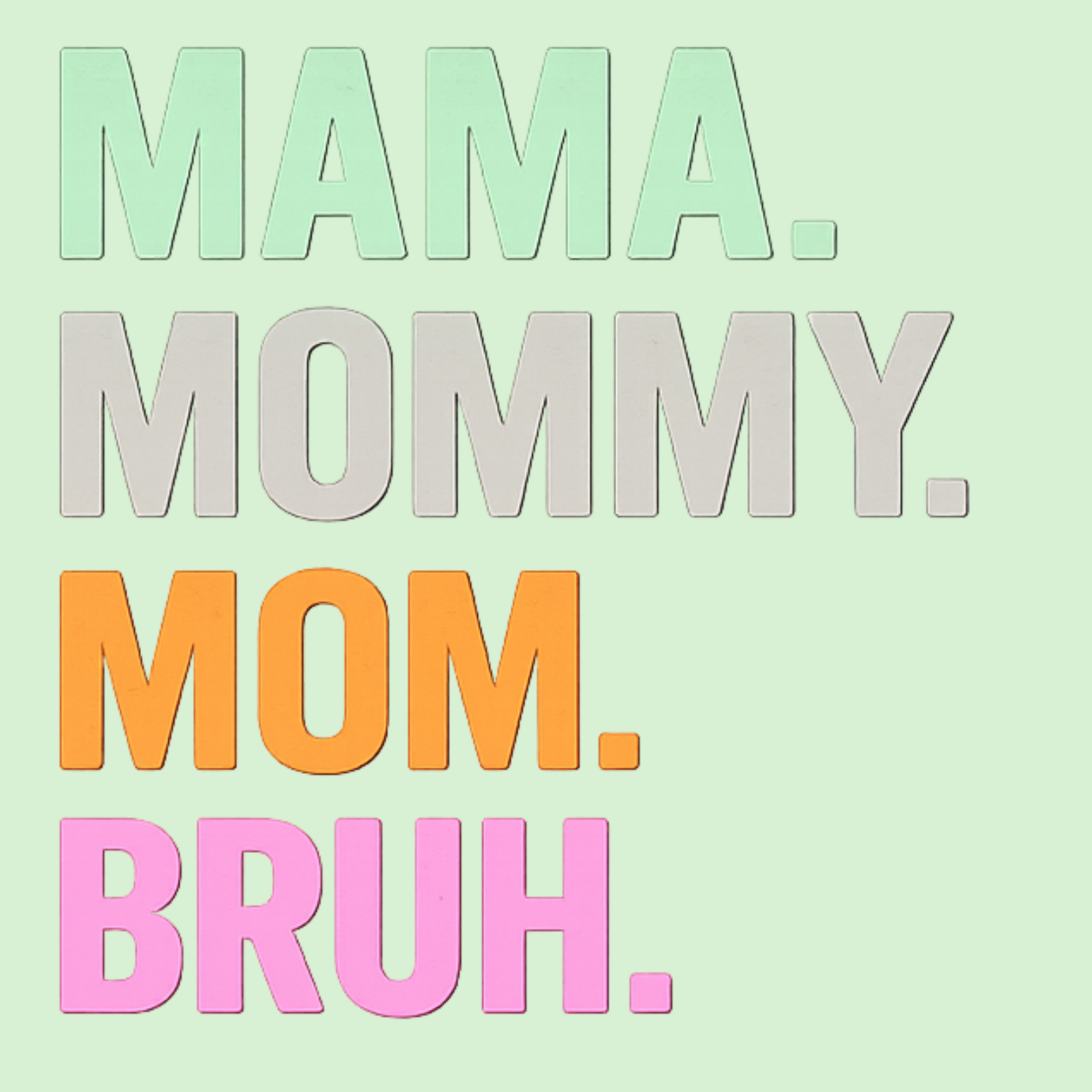 Mom Bruh Women's Racerback Tank - Mint design preview