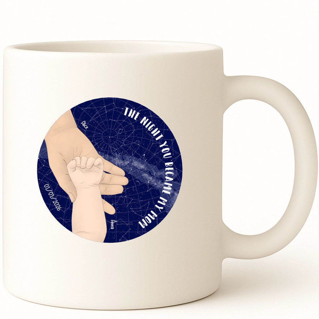 The night you became my parent Coffee Mug hero product mockup
