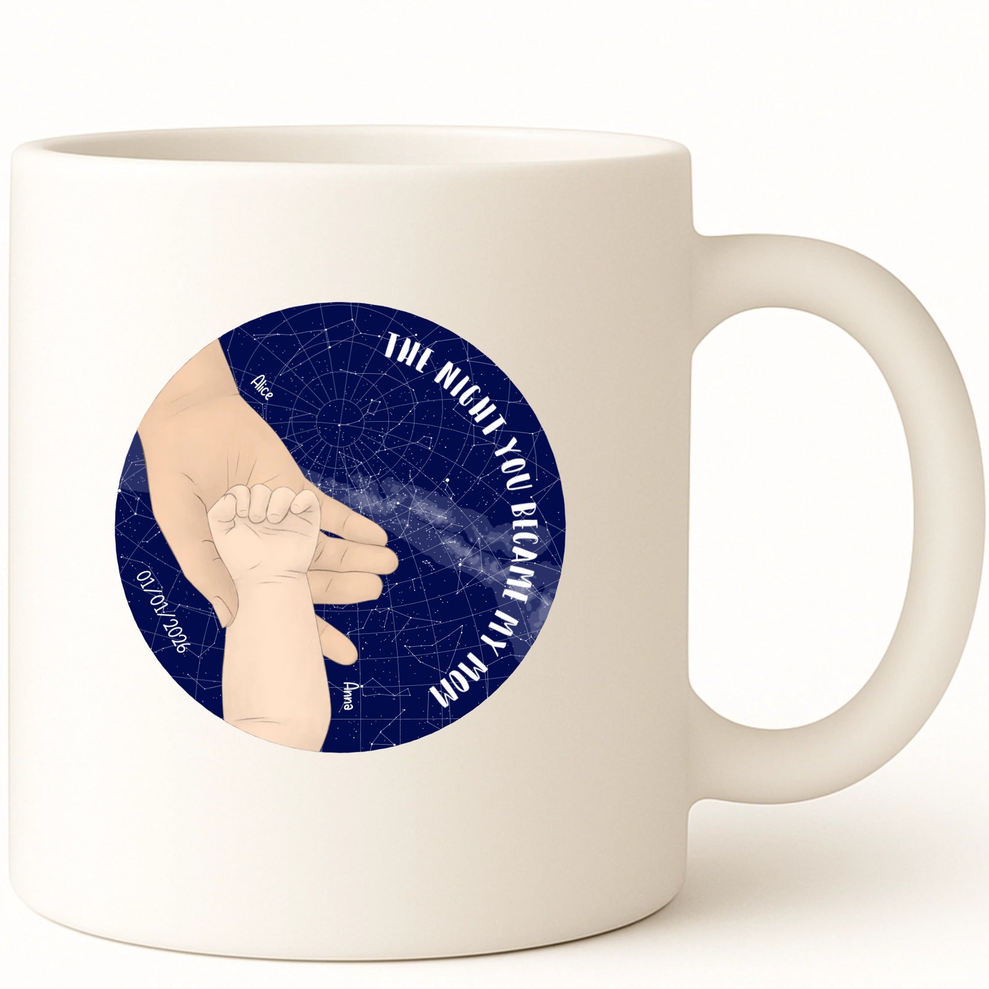 The night you became my parent Coffee Mug hero product mockup