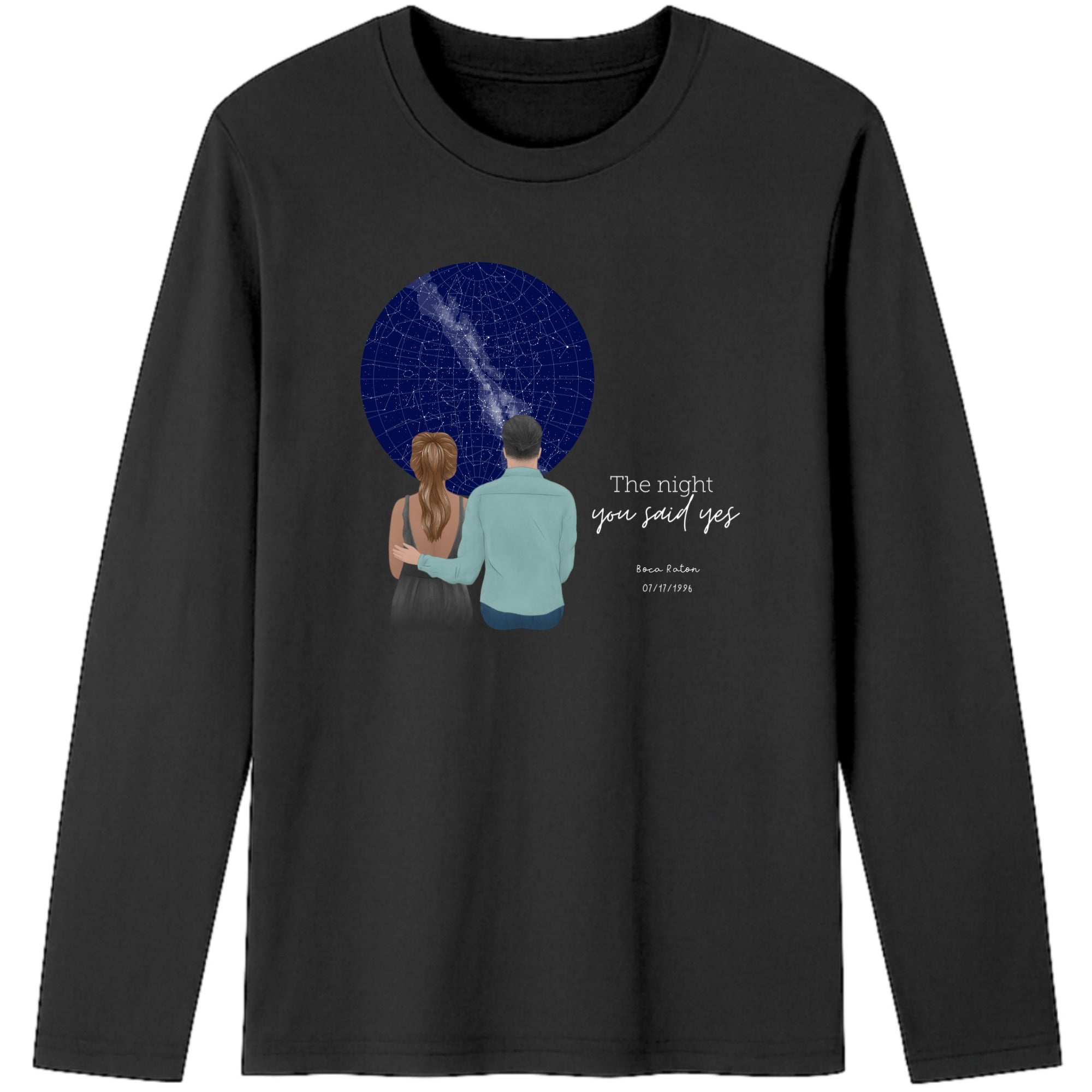 The Night We Met Long Sleeve T-Shirt hero product mockup