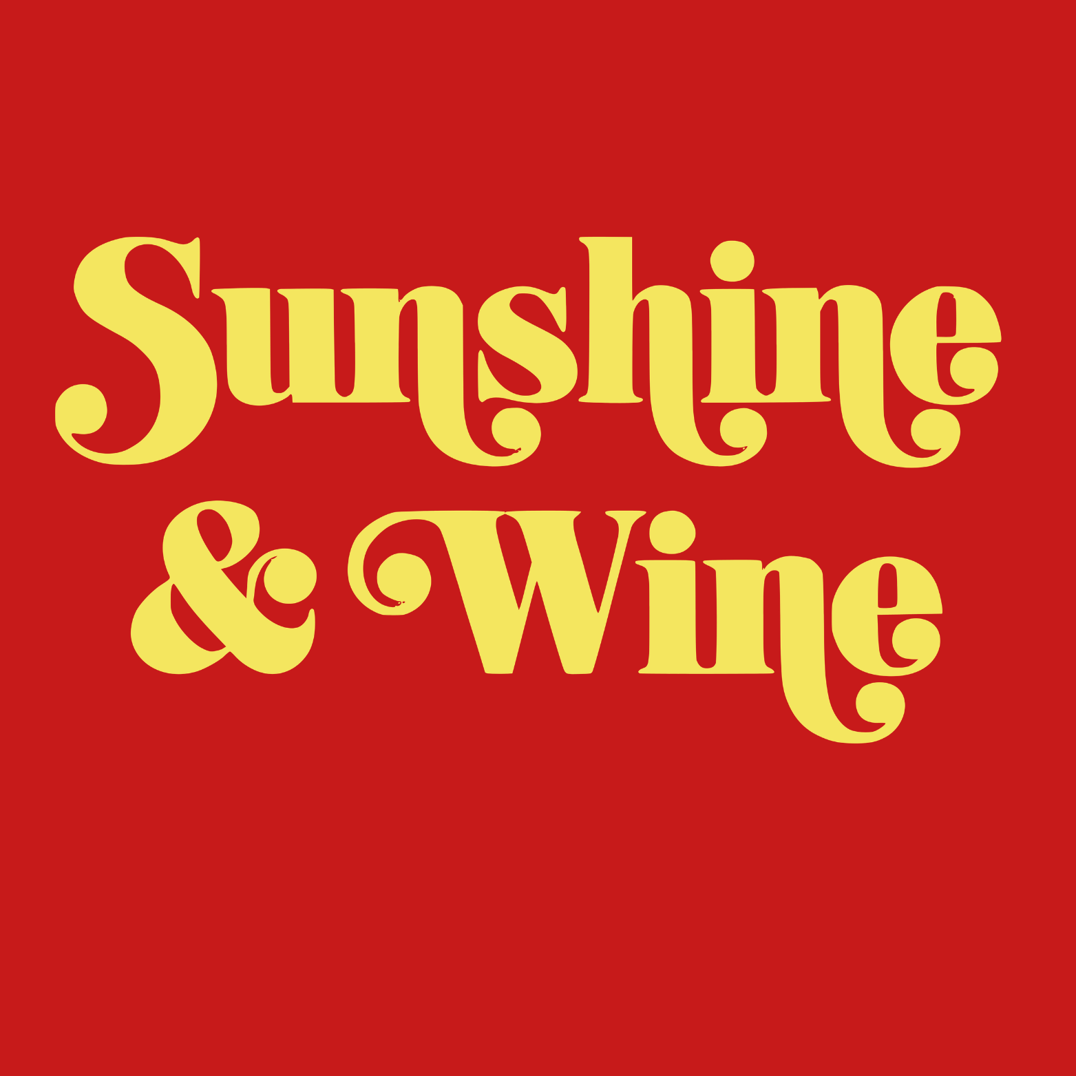 Sunshine & Wine Crewneck Sweatshirt - Red design preview