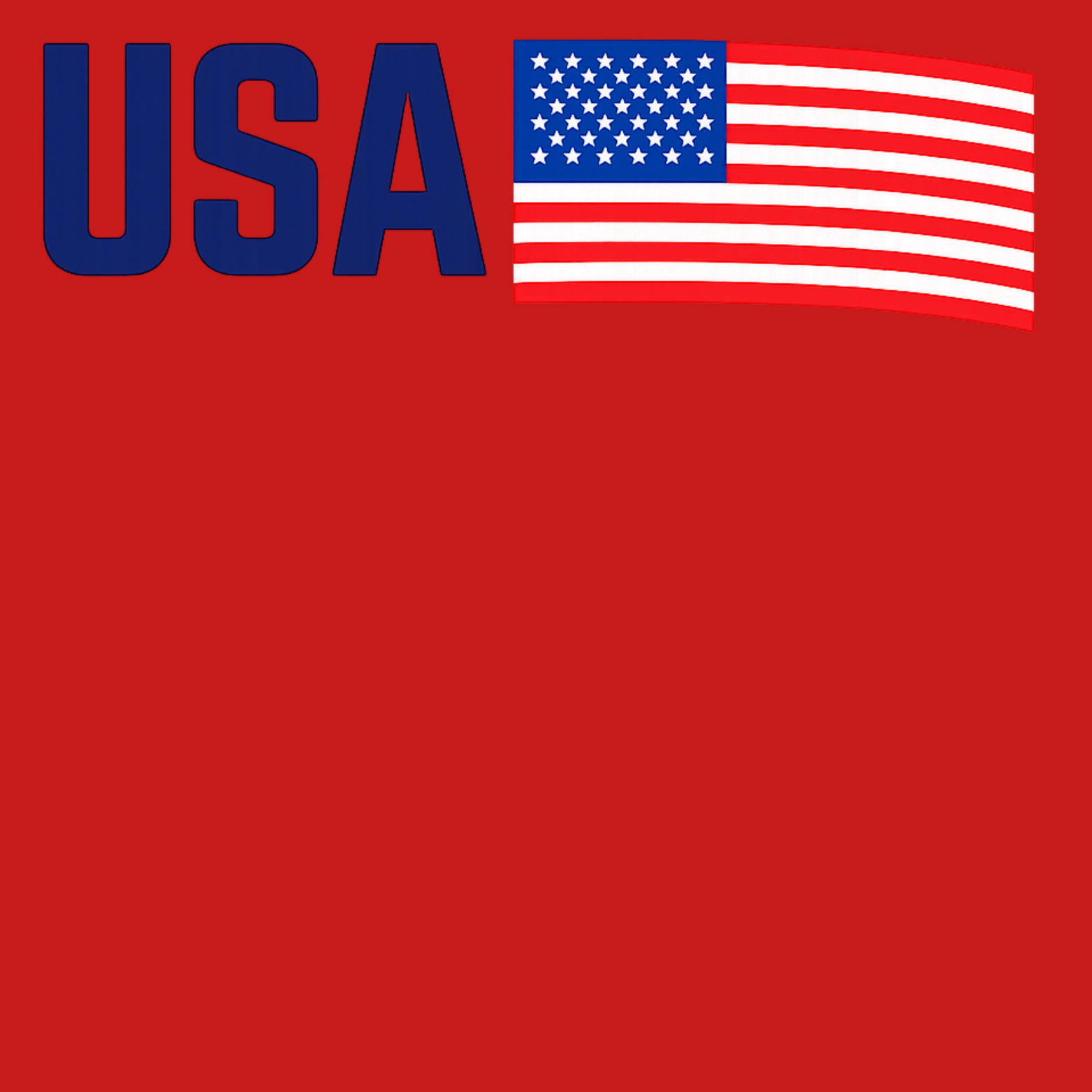 USA Crewneck Sweatshirt - Red design preview