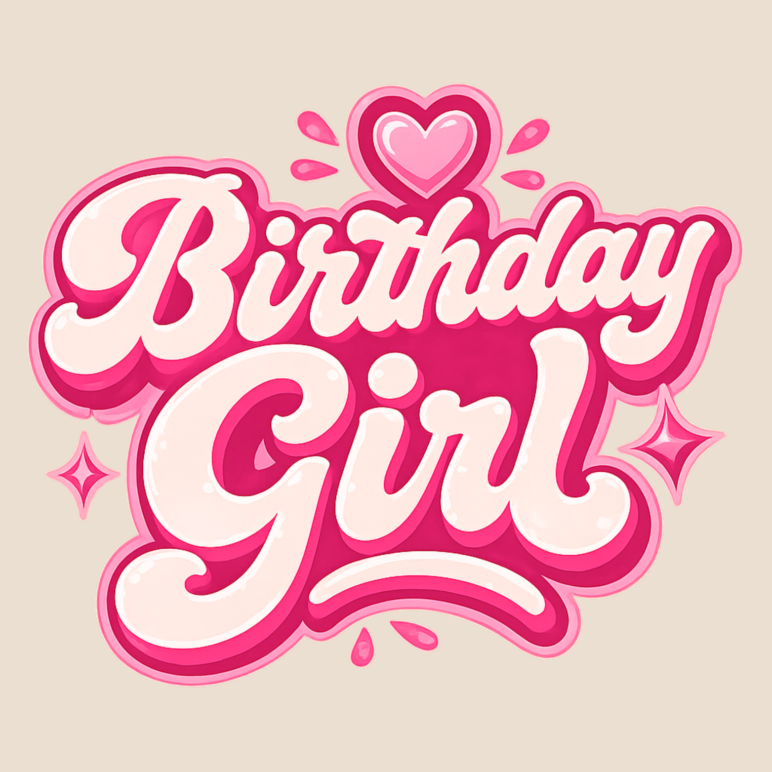 Birthday Girl Hoodie - Natural design preview