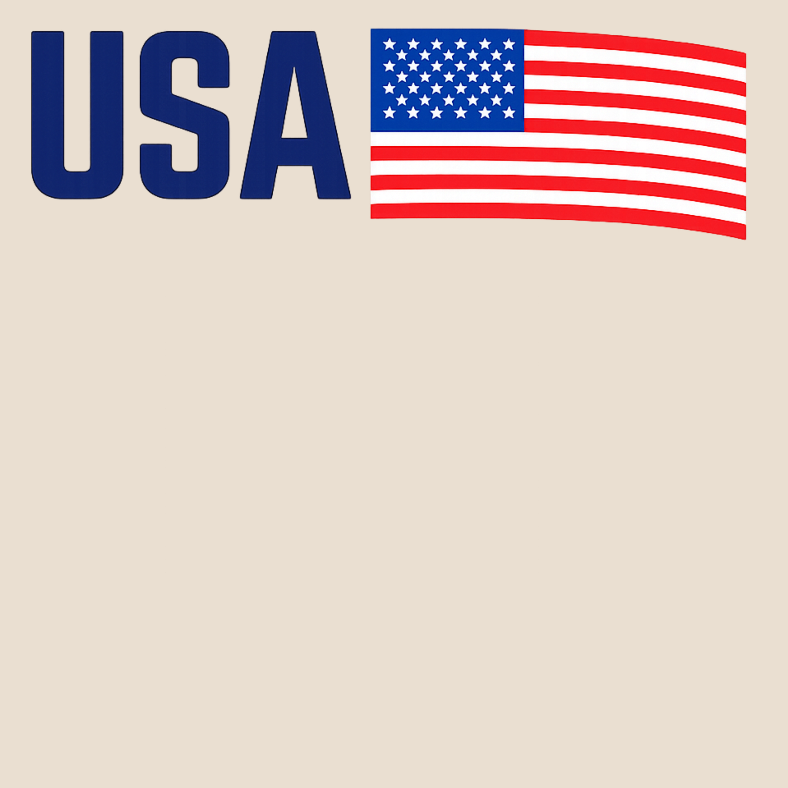 USA Hoodie - Natural design preview