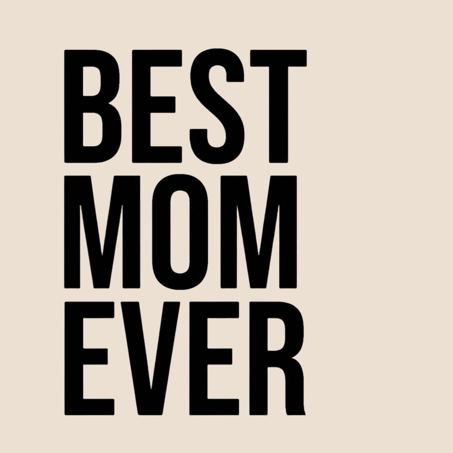 Best Mom Ever Hoodie - Natural design preview