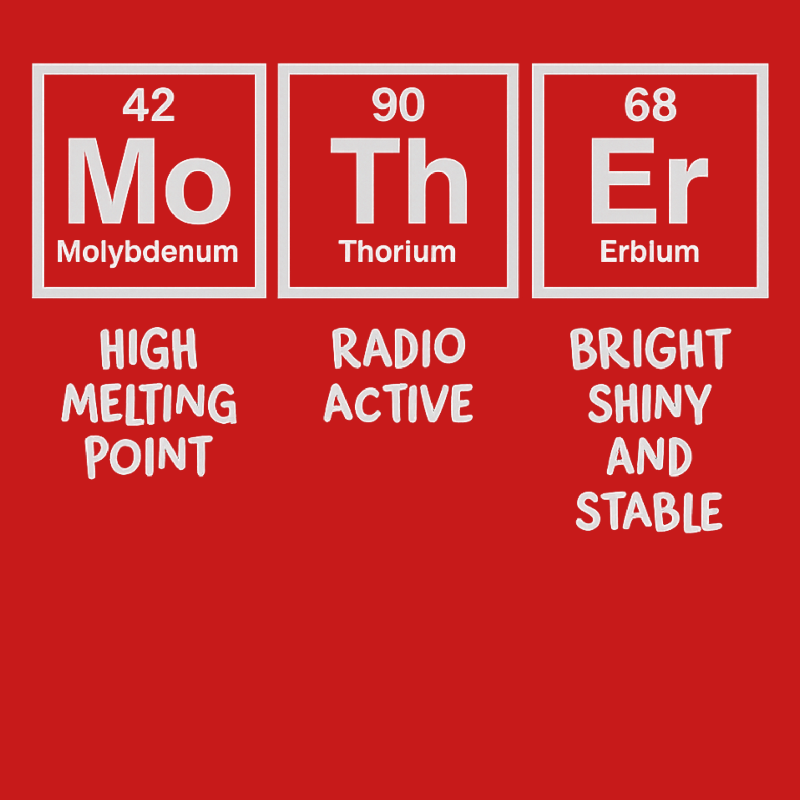 Mom Chemistry Crewneck Sweatshirt - Red design preview