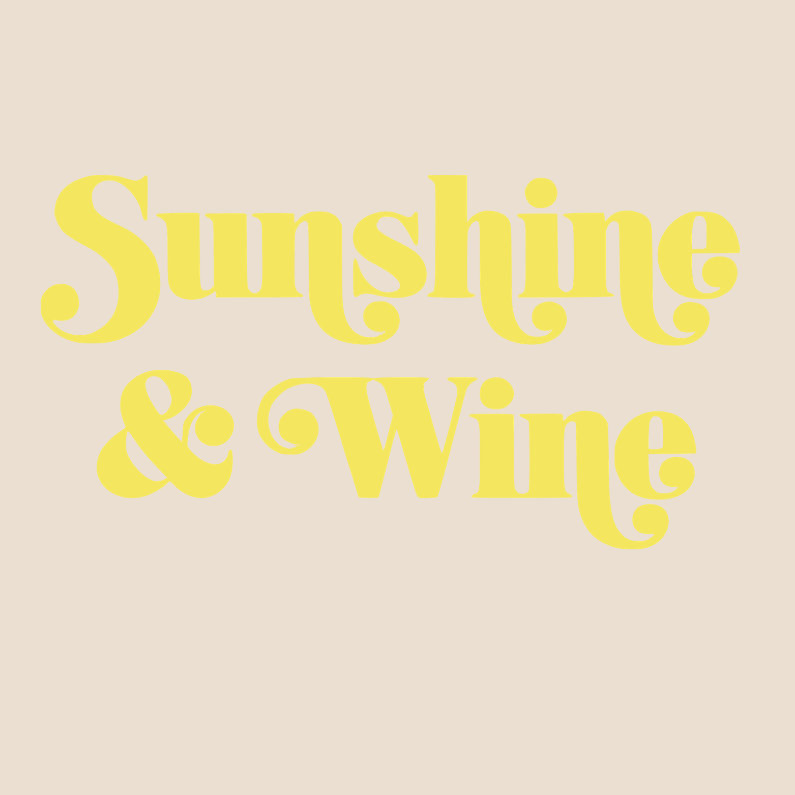 Sunshine & Wine Hoodie - Natural design preview