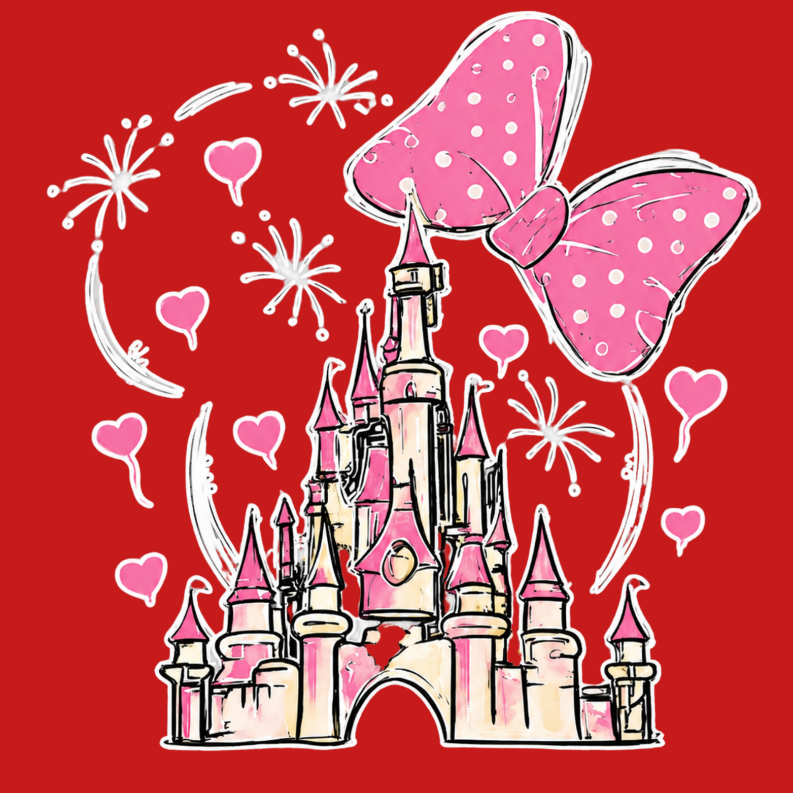 Magical Crewneck Sweatshirt - Red design preview