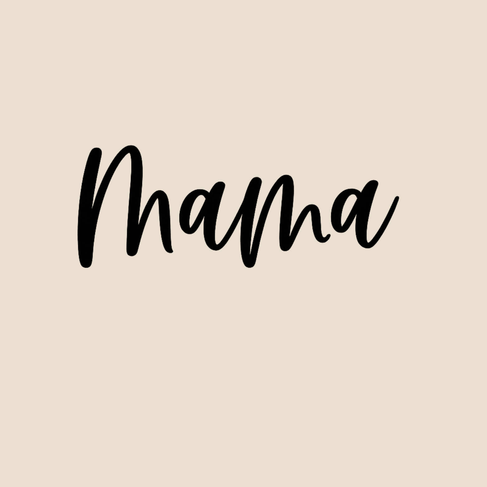 MAMA Hoodie - Natural design preview