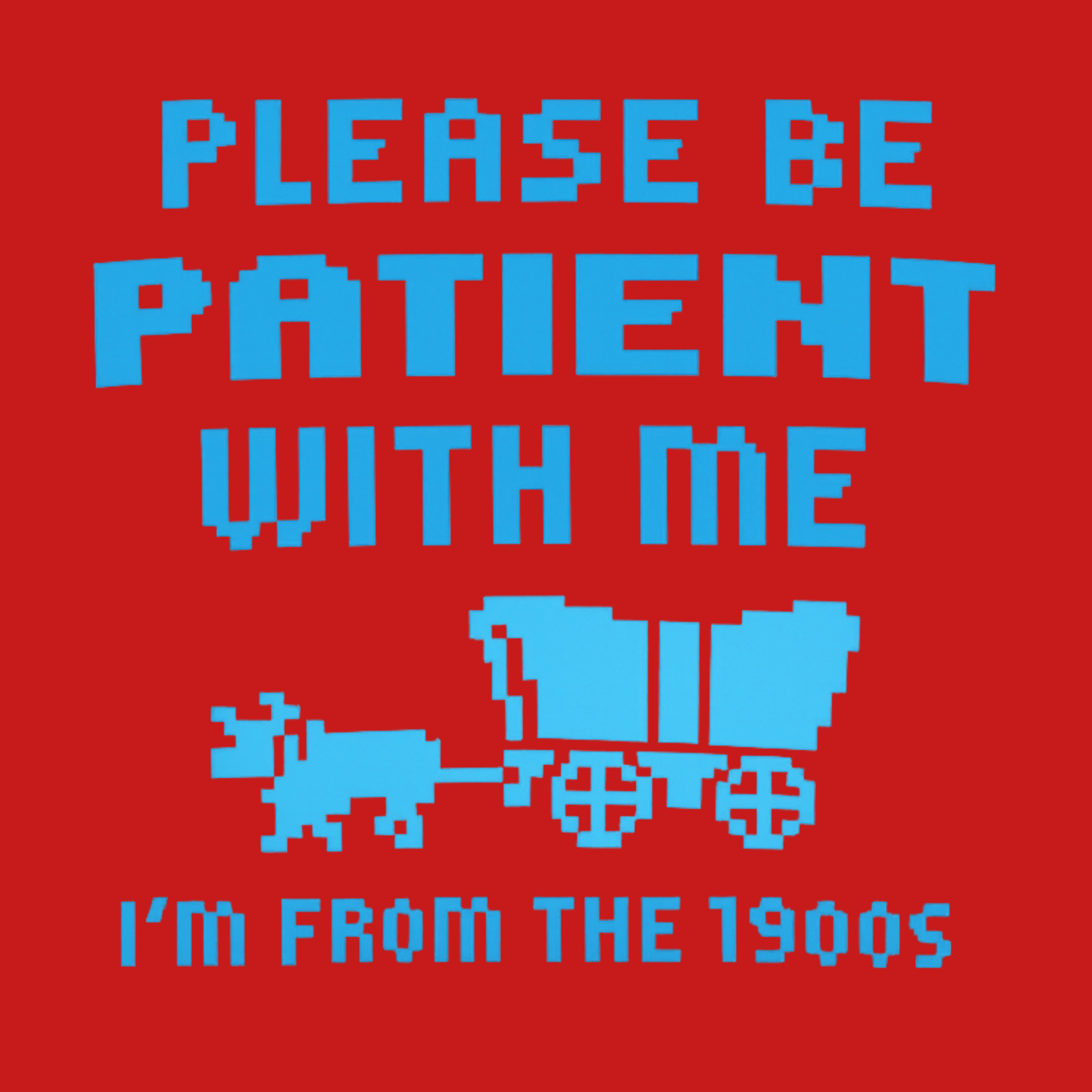 Please Be Patient I'm From The 1900s Crewneck Sweatshirt - Red design preview
