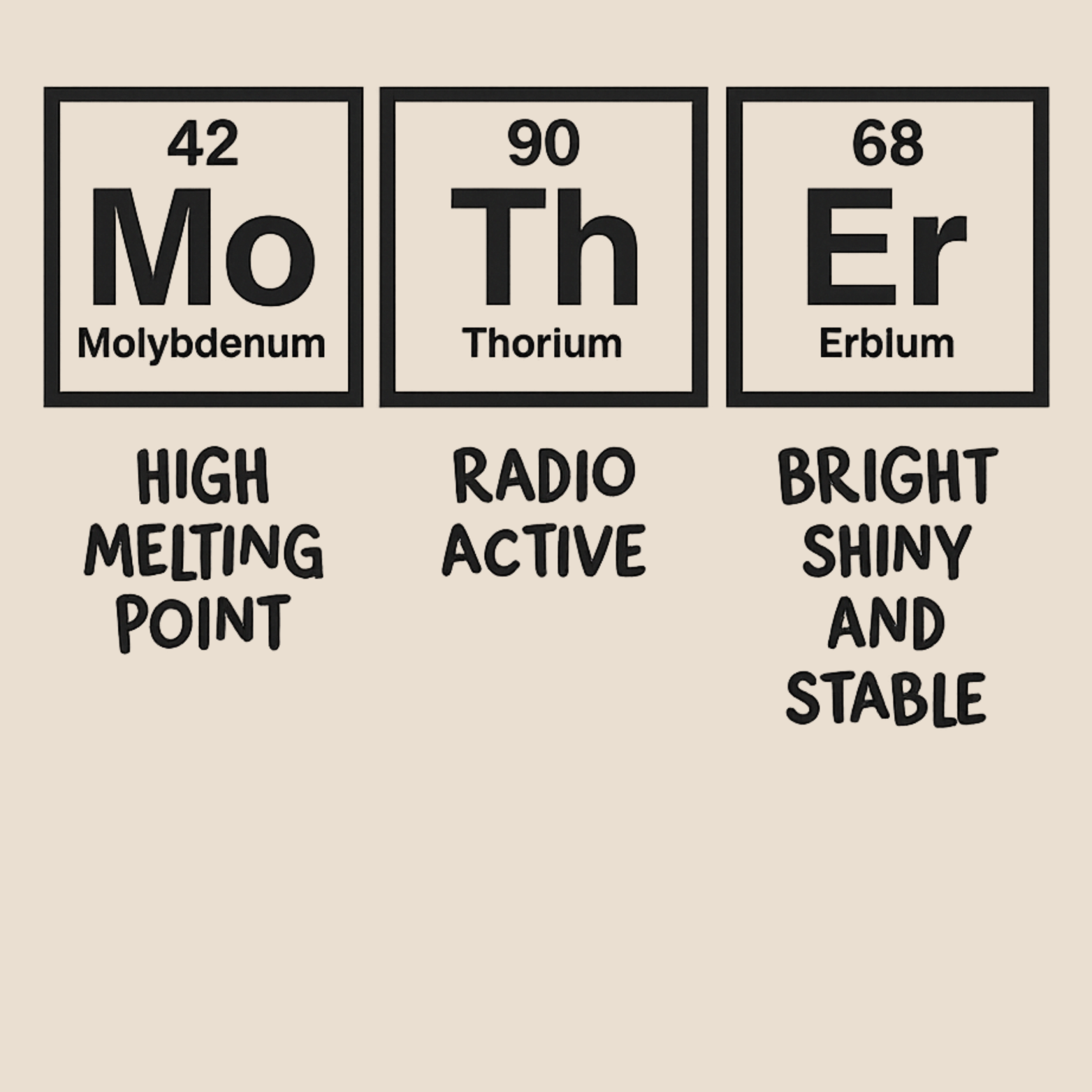 Mom Chemistry Hoodie - Natural design preview