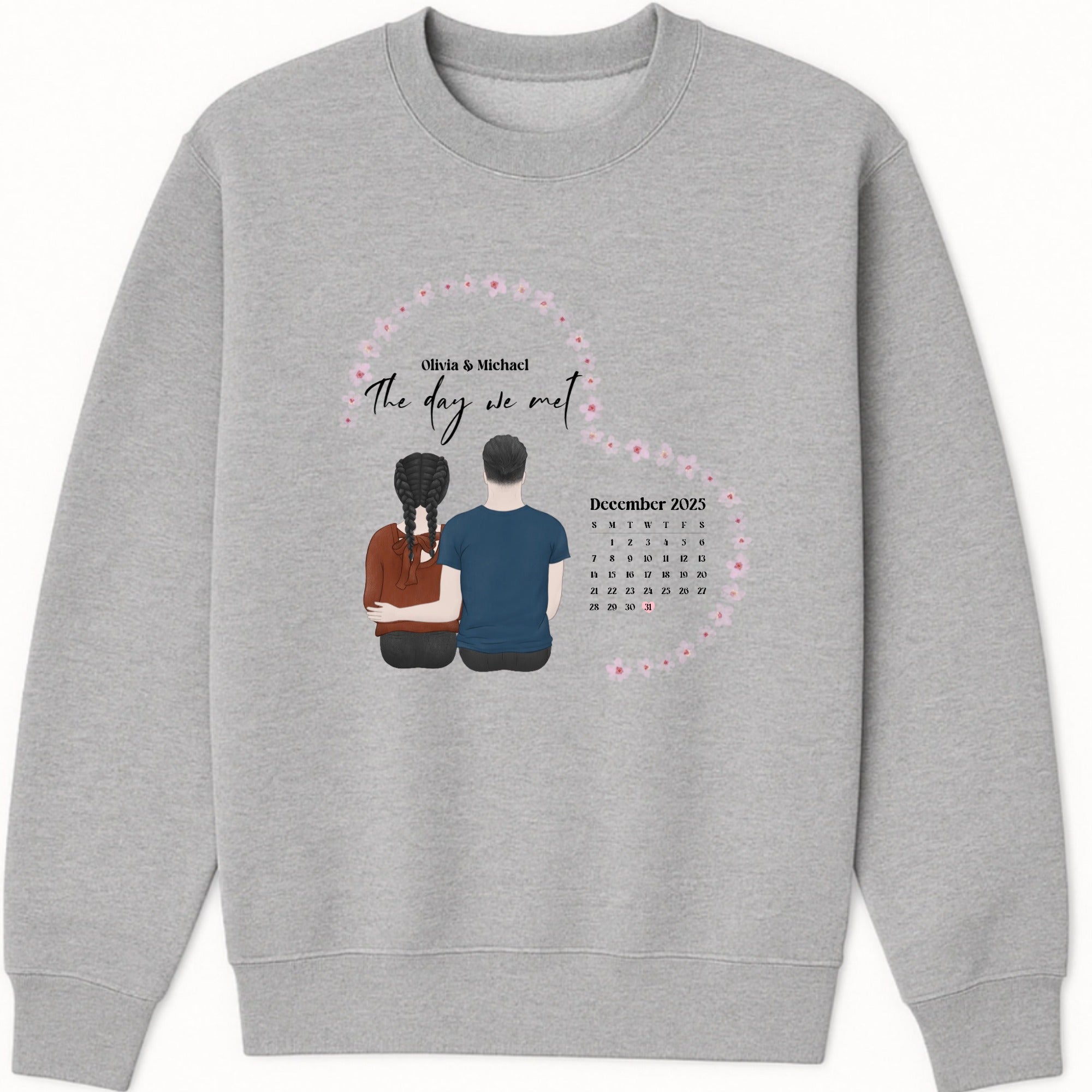 The day we met Sweatshirt hero product mockup