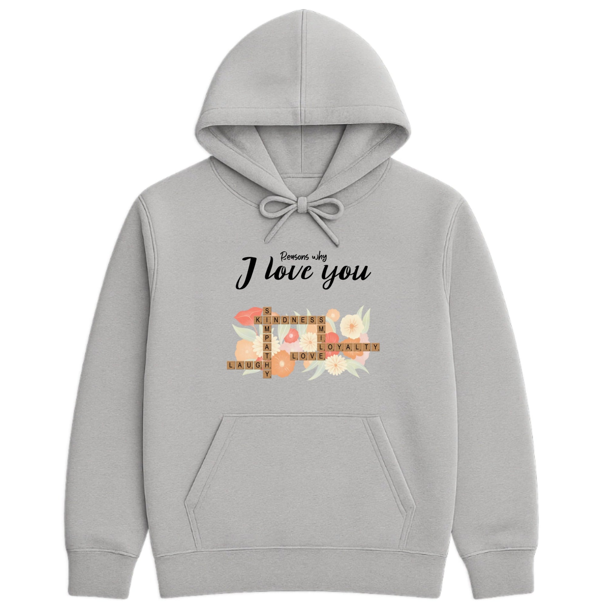 Reasons why I love you crossword Hoodie color variation 1