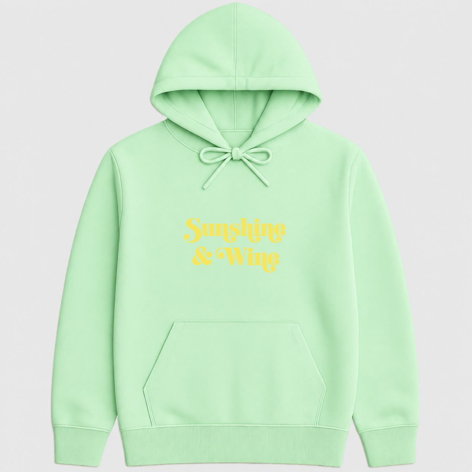 Sunshine & Wine Hoodie - Mint mockup