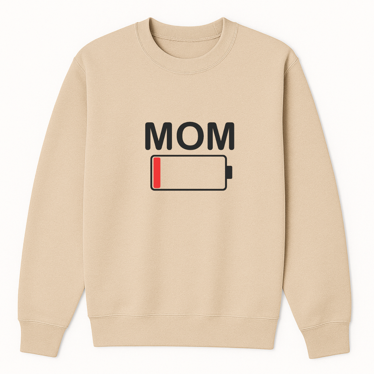Mom Battery Low Crewneck Sweatshirt color variation 16