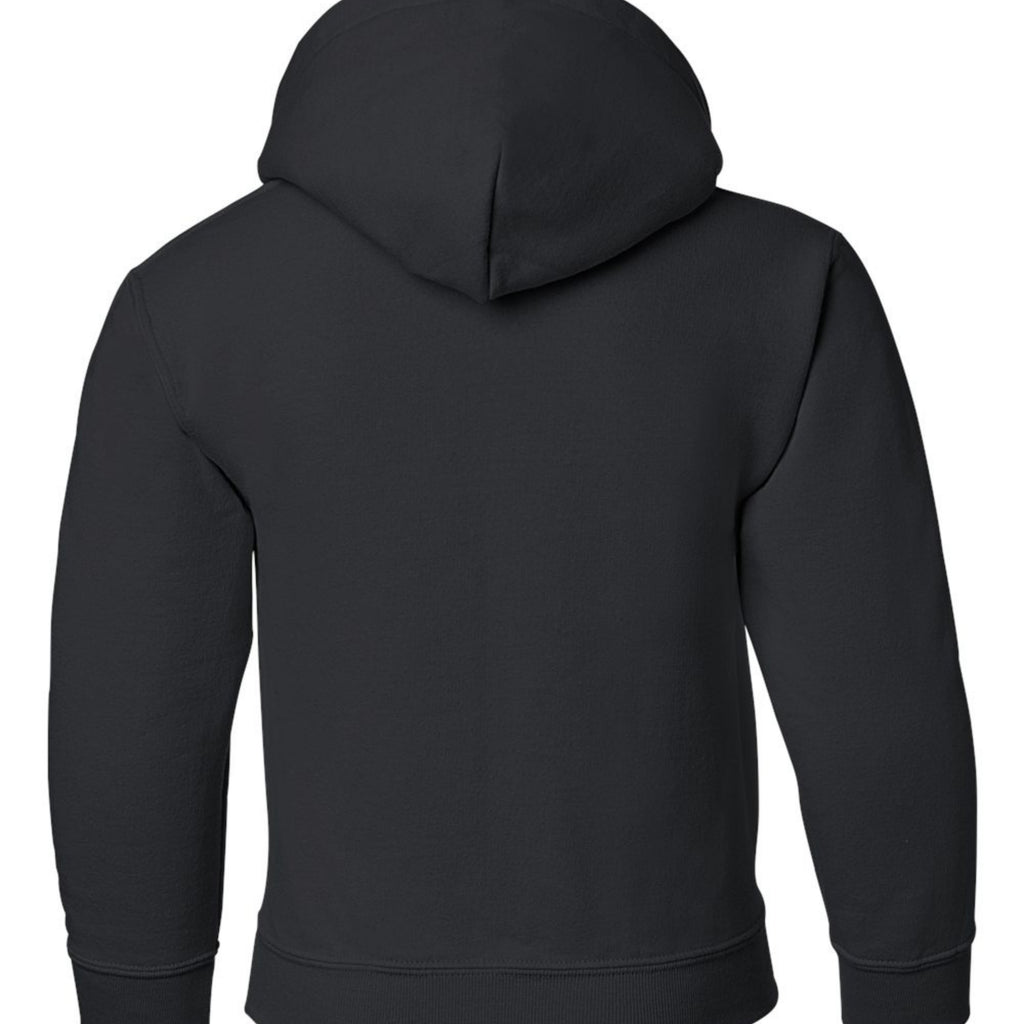 Take Me Out To The Ballgame Youth Hoodie - Black back mockup