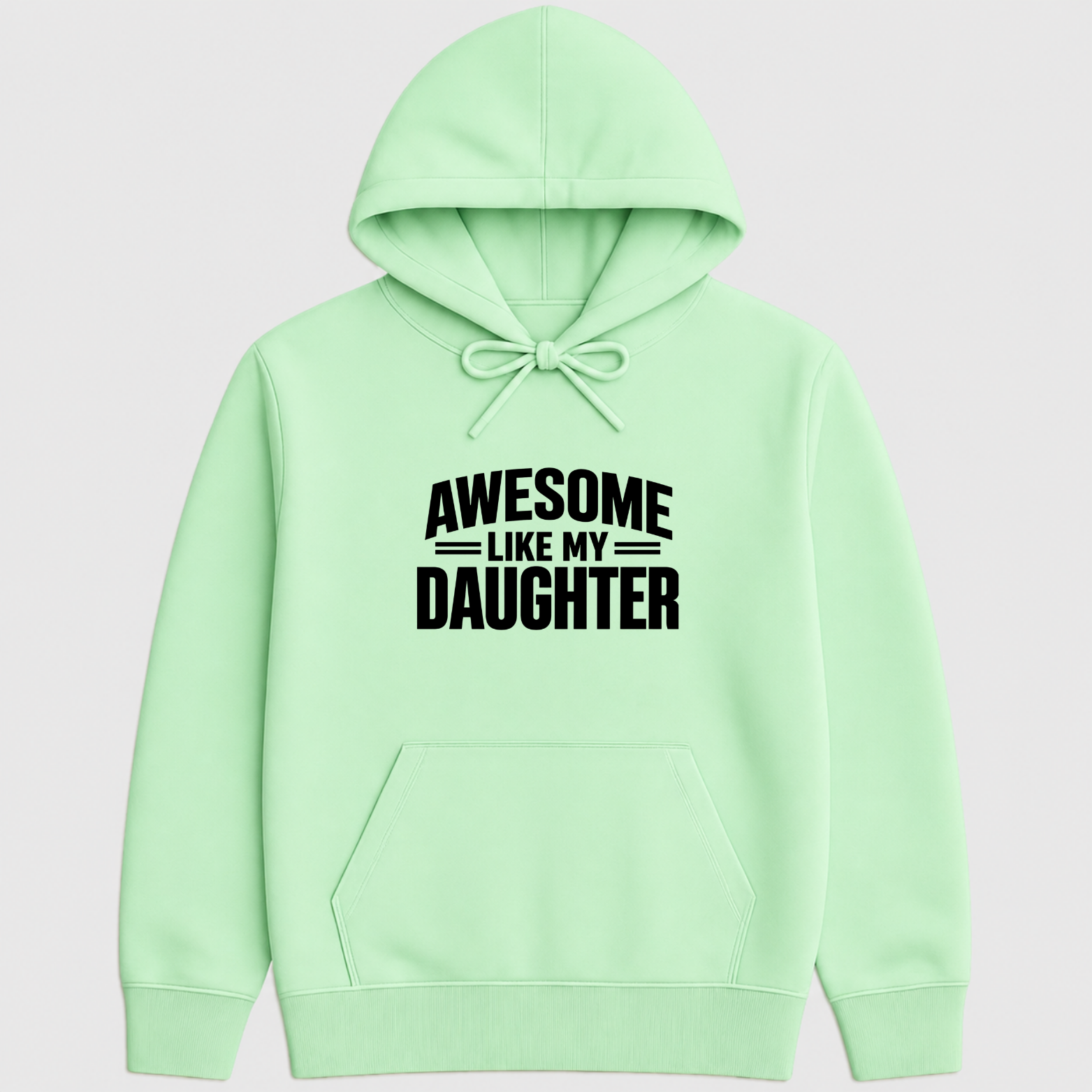 Awesome Like My Daughter Hoodie - Mint mockup