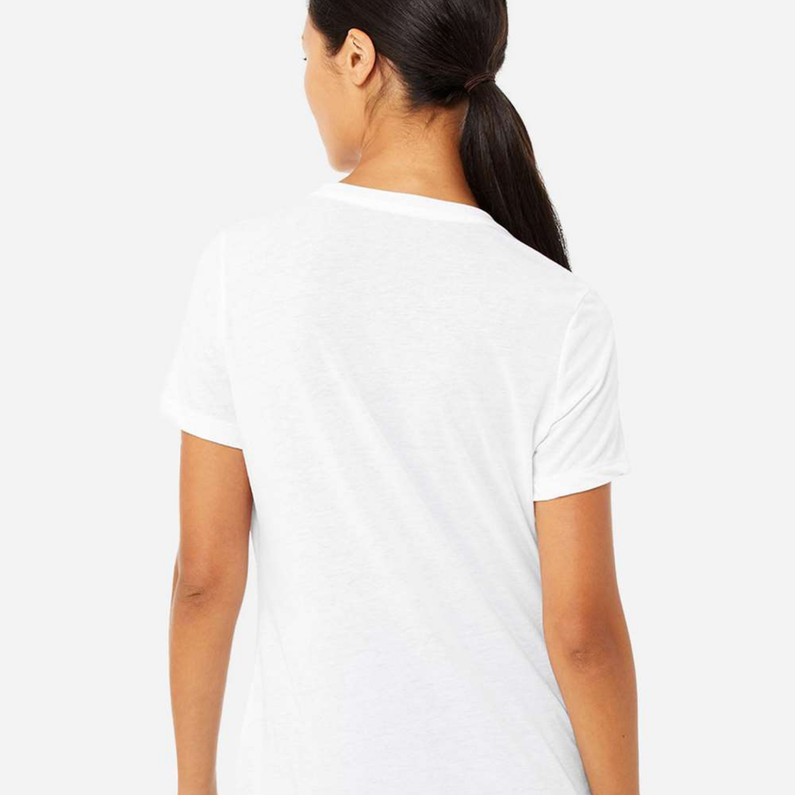 Boy Mom Women's Ultra-Premium Triblend T-Shirt - White back mockup