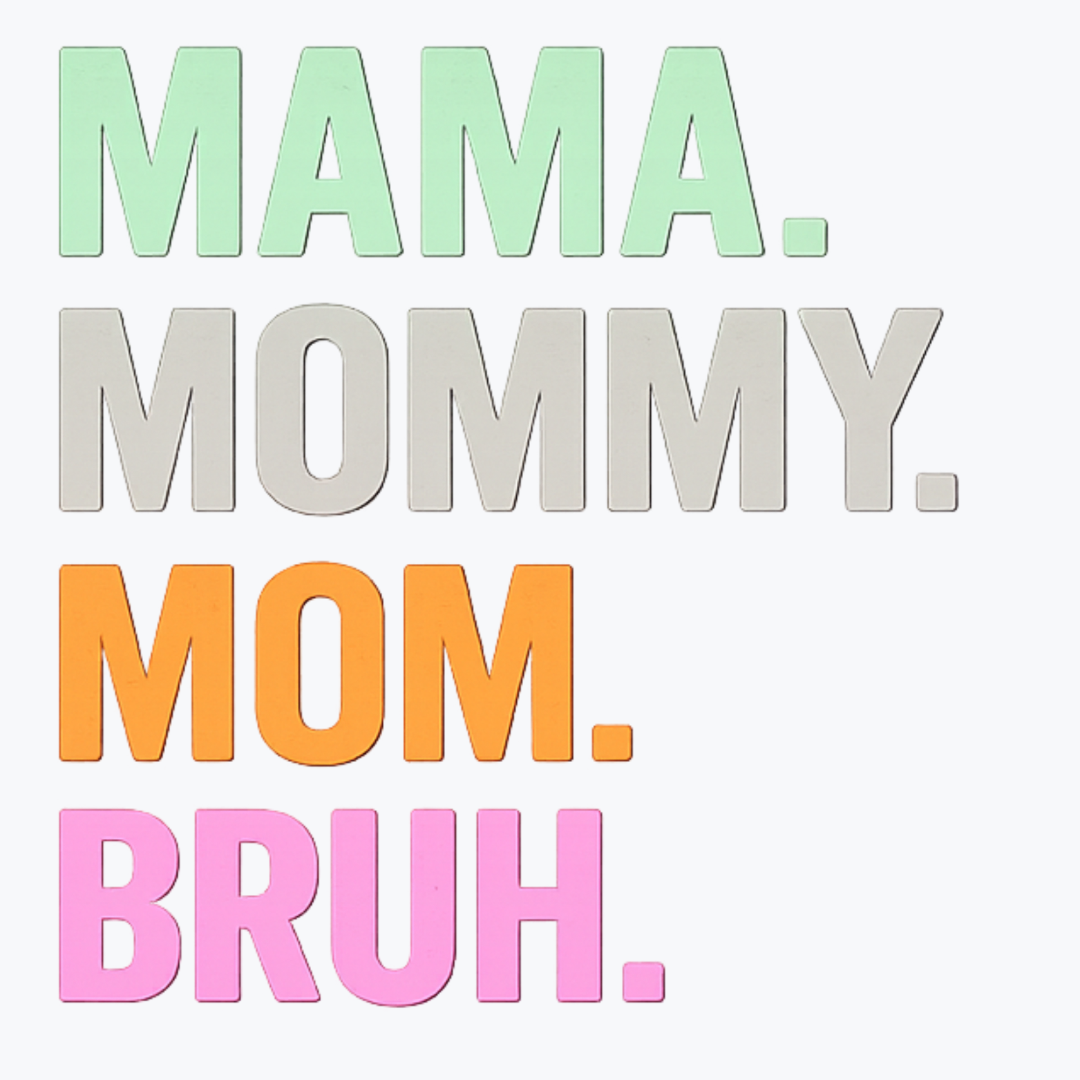 Mom Bruh Women's Ultra-Premium Triblend T-Shirt - White design preview
