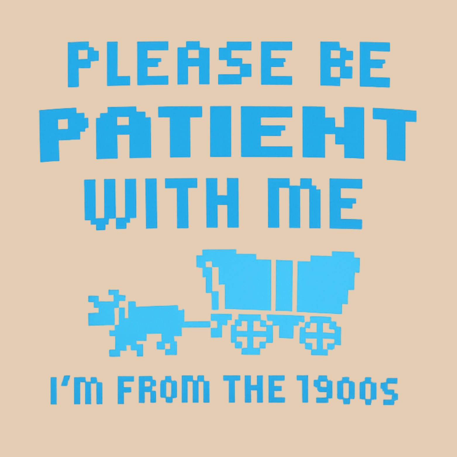 Please Be Patient I'm From The 1900s Crewneck Sweatshirt - Natural design preview