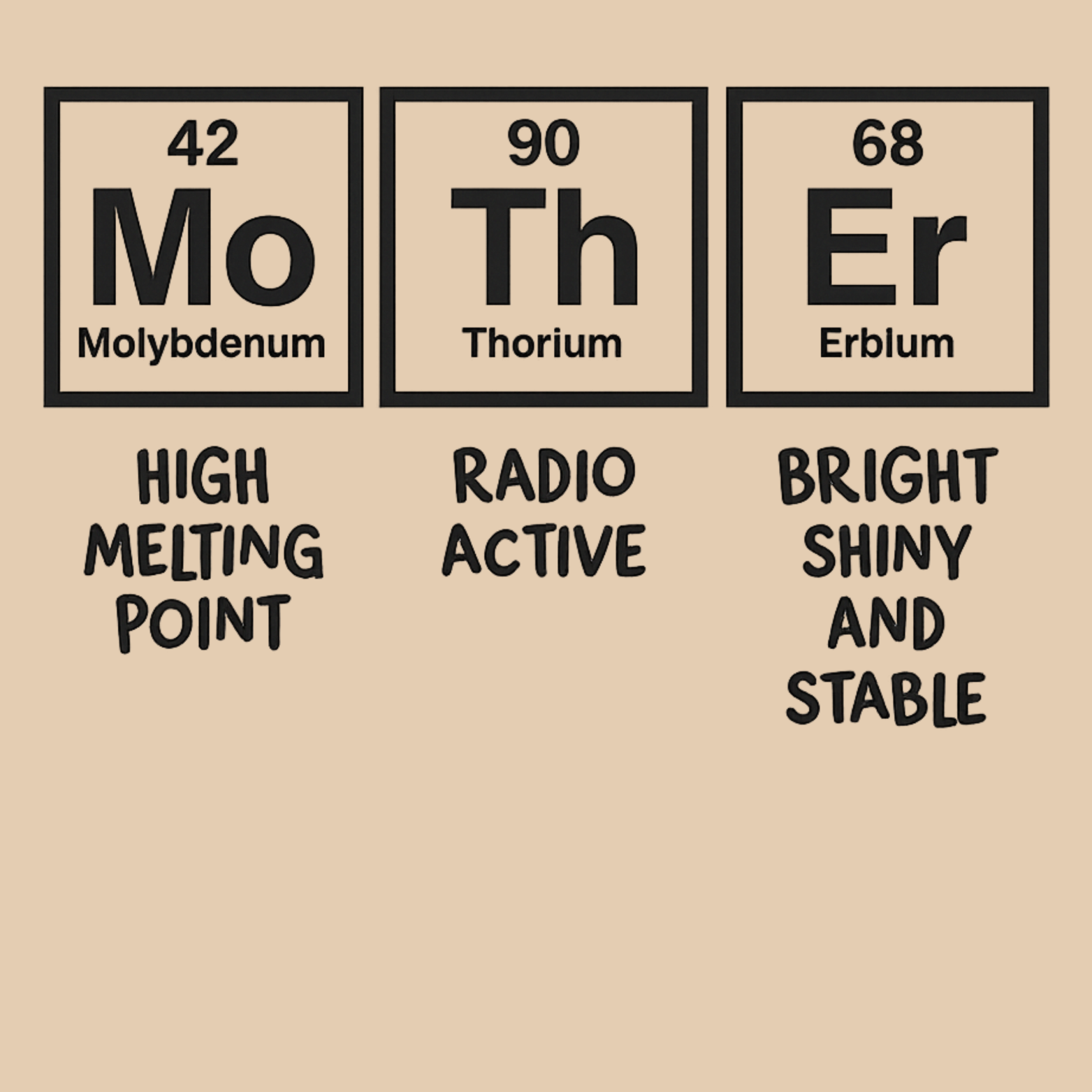 Mom Chemistry Crewneck Sweatshirt - Natural design preview