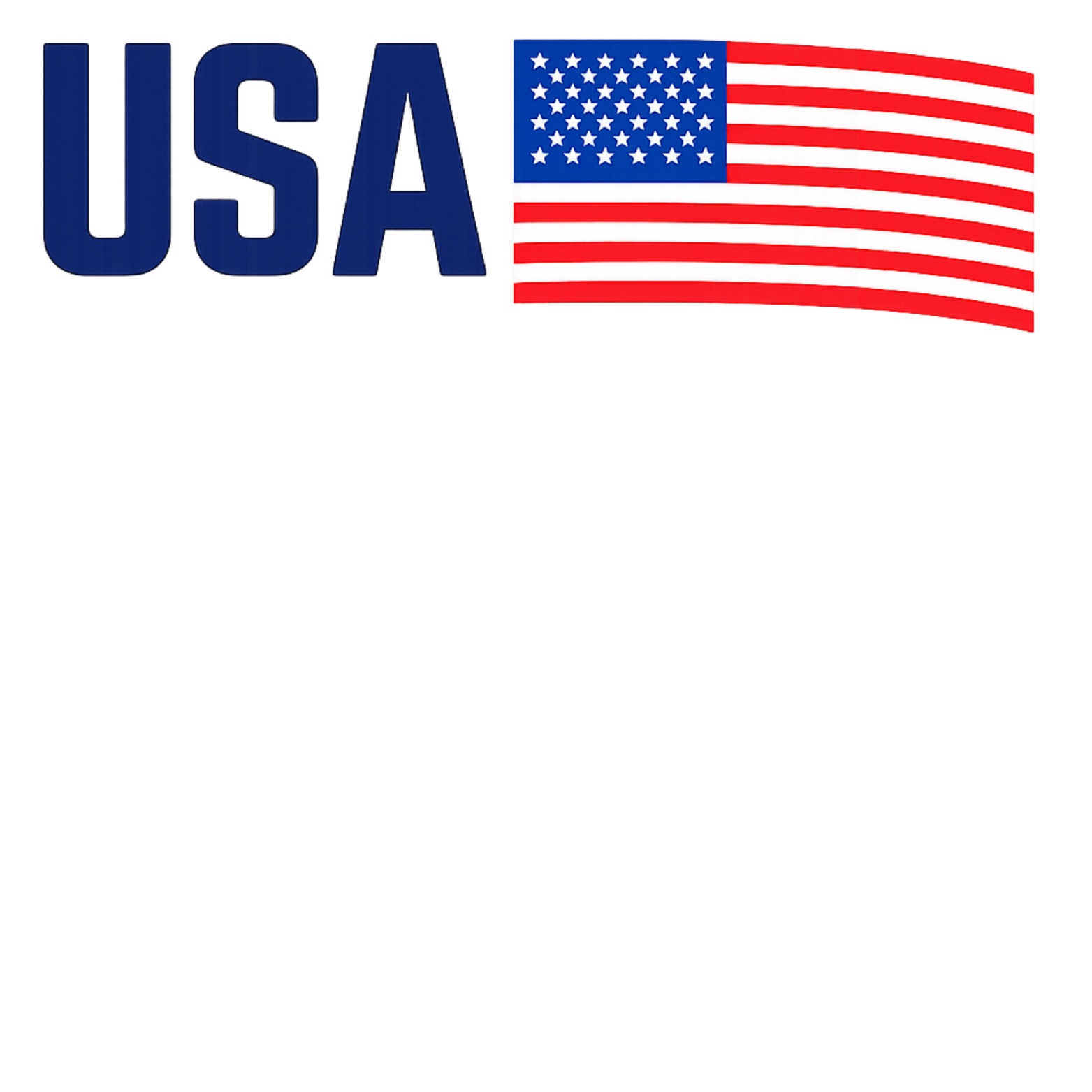 USA Women's Racerback Tank - White design preview