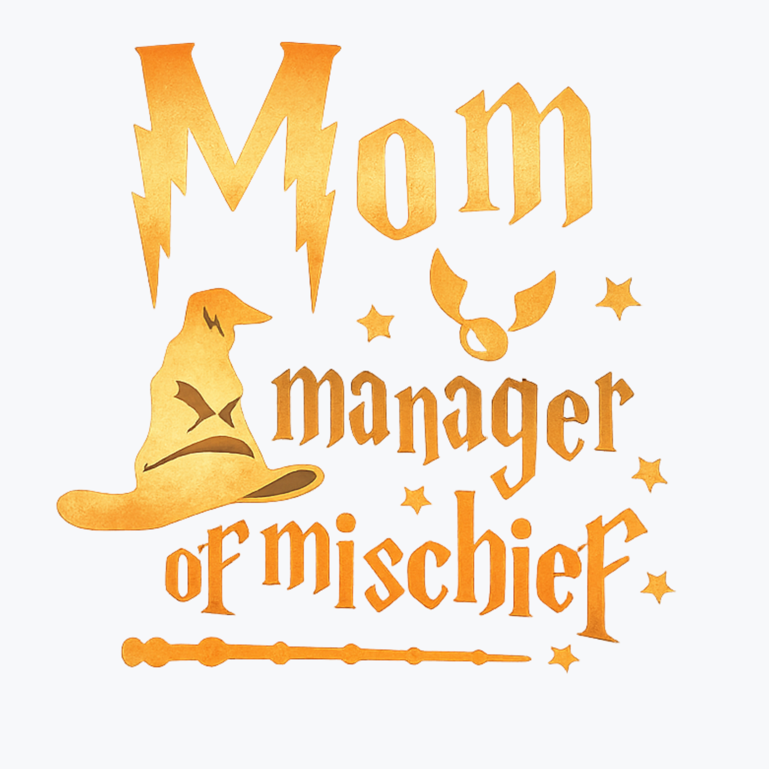 Mom Manager Of Mischief Women's Ultra-Premium Triblend T-Shirt - White design preview