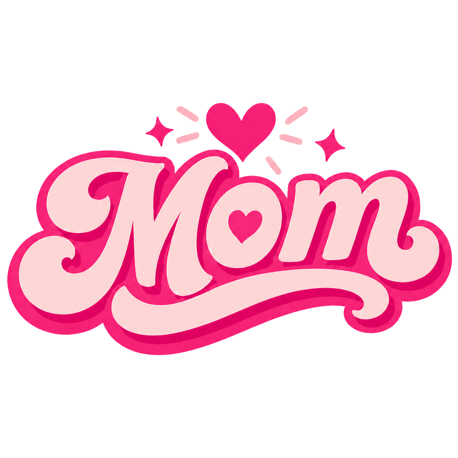 Mom Heart Women's Racerback Tank - White design preview