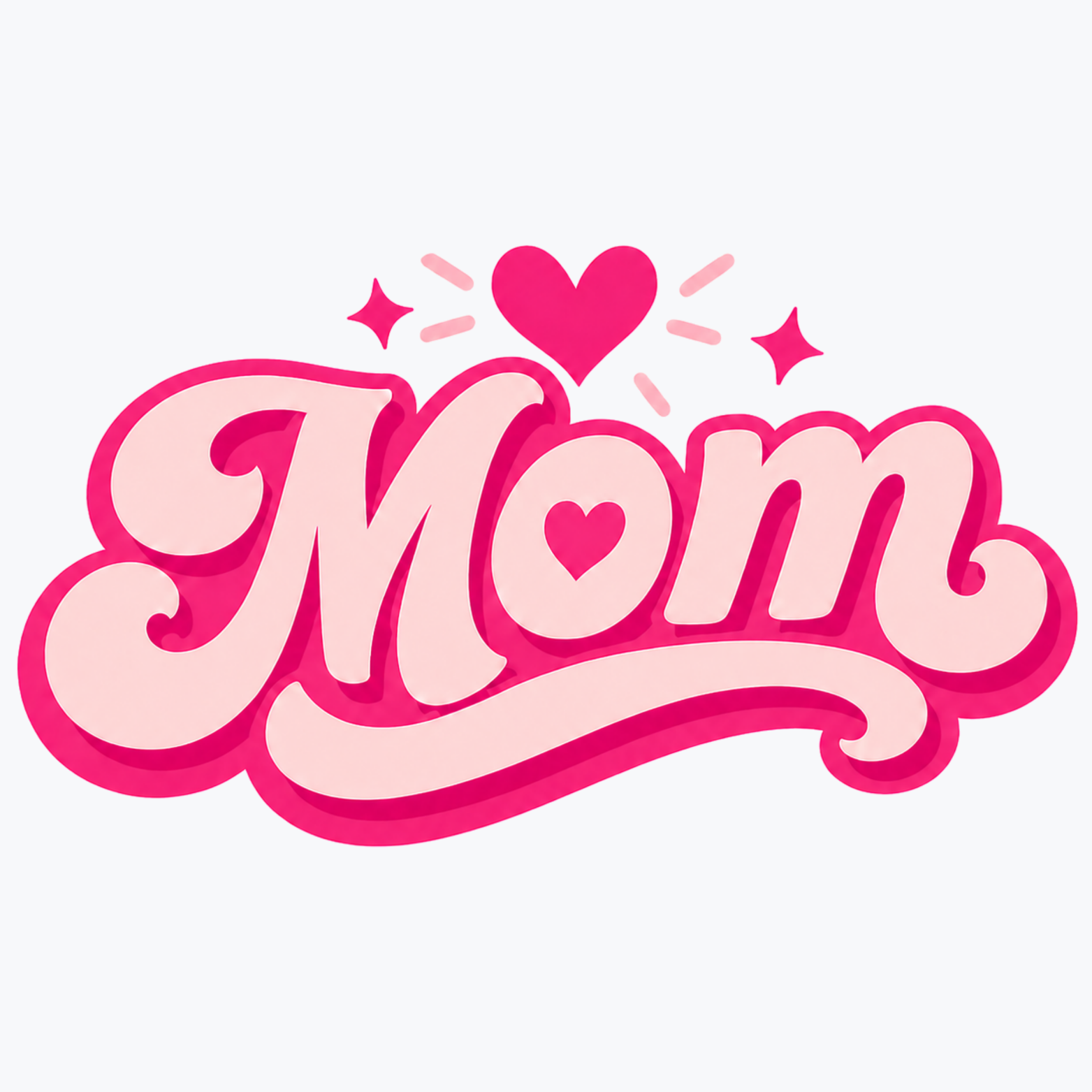 Mom Heart Women's Ultra-Premium Triblend T-Shirt - White design preview
