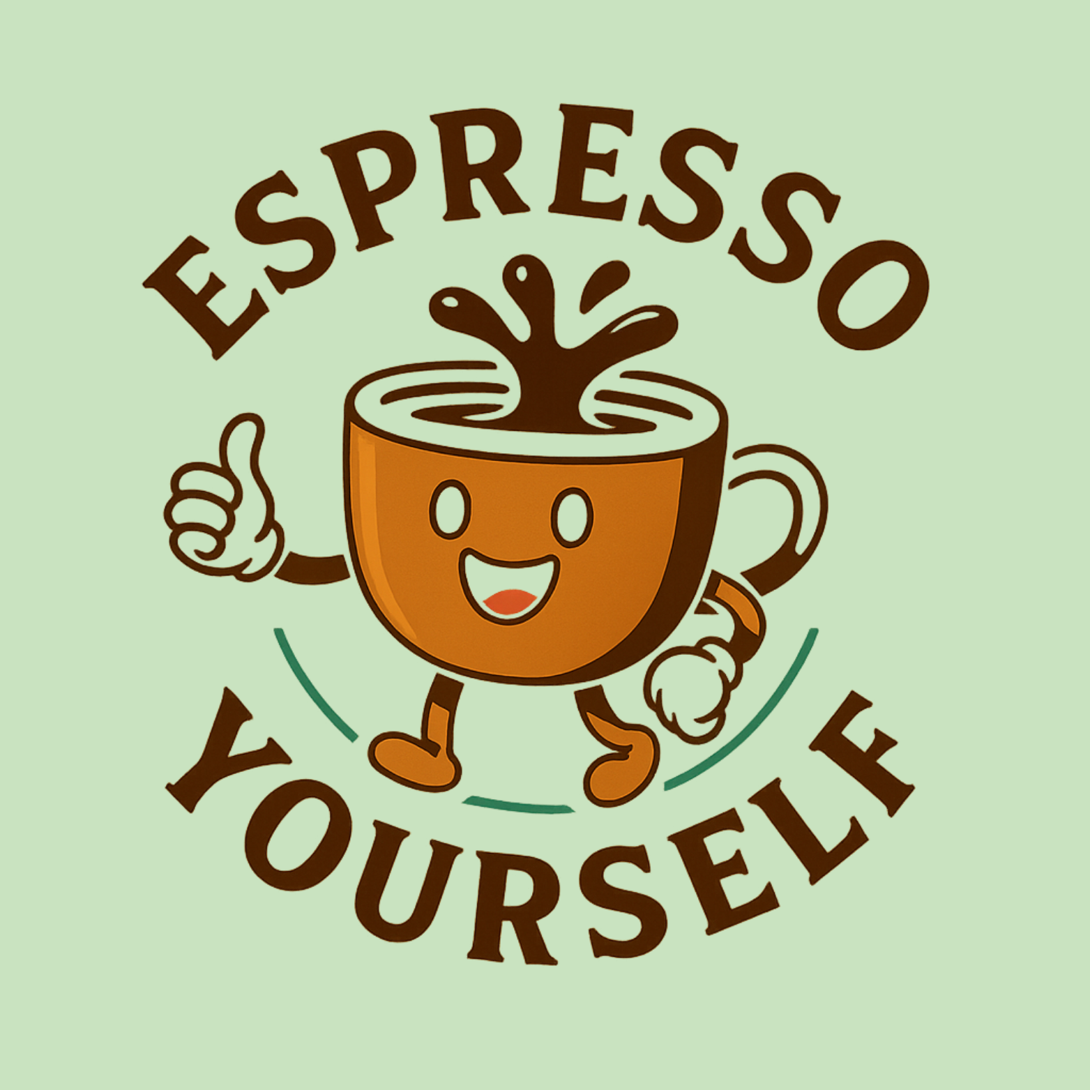 Espresso Yourself Classic T-Shirt - Mint design preview