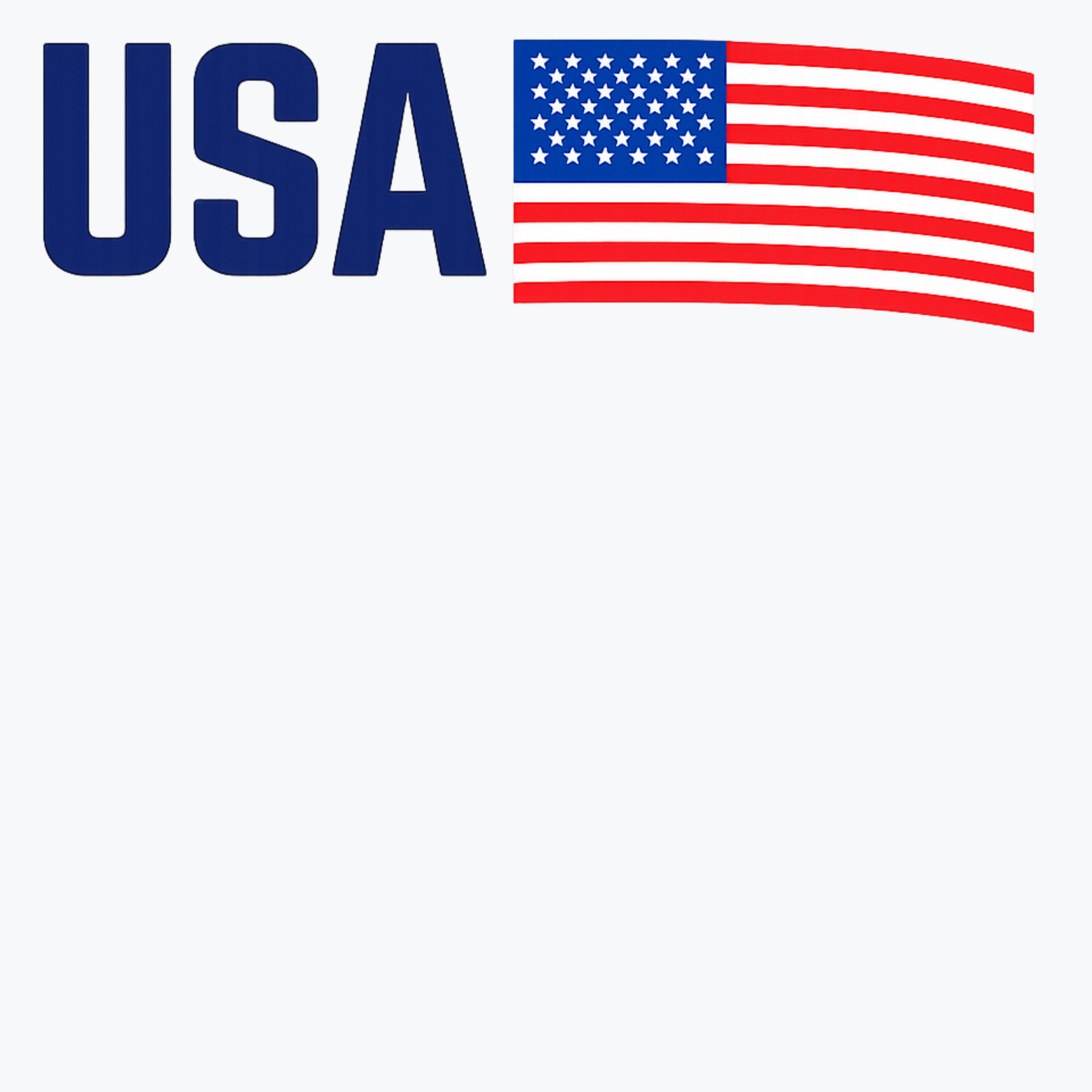 USA Women's Ultra-Premium Triblend T-Shirt - White design preview
