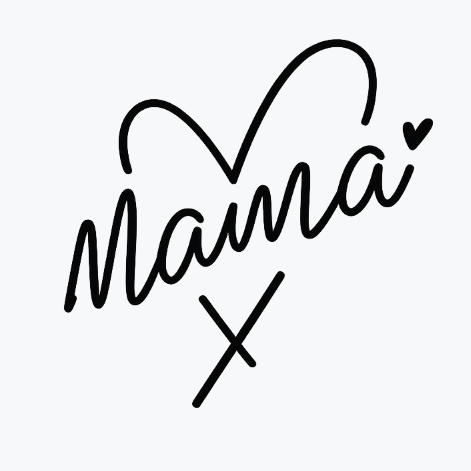 Mama Heart Women's Ultra-Premium Triblend T-Shirt - White design preview