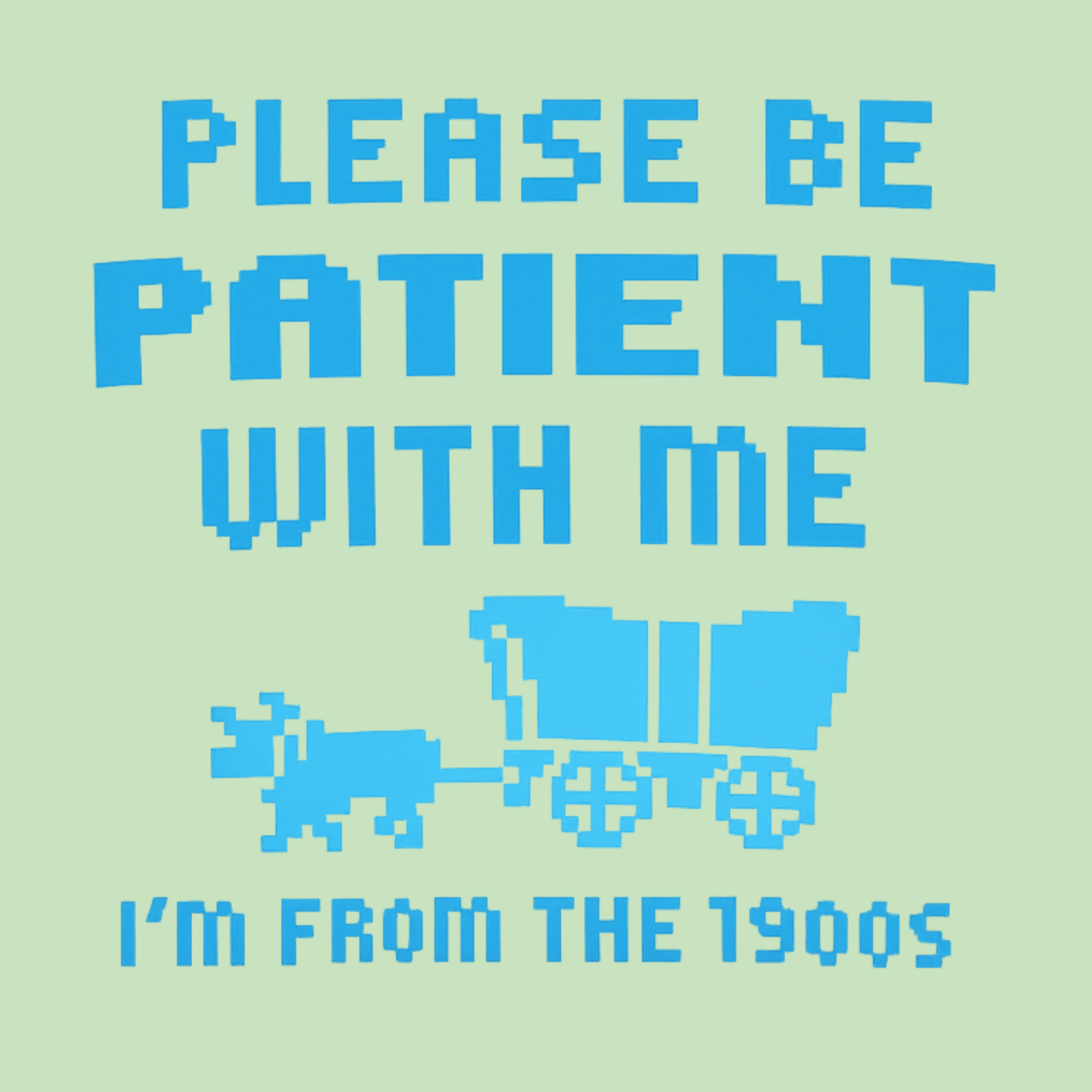 Please Be Patient I'm From The 1900s Classic T-Shirt - Mint design preview